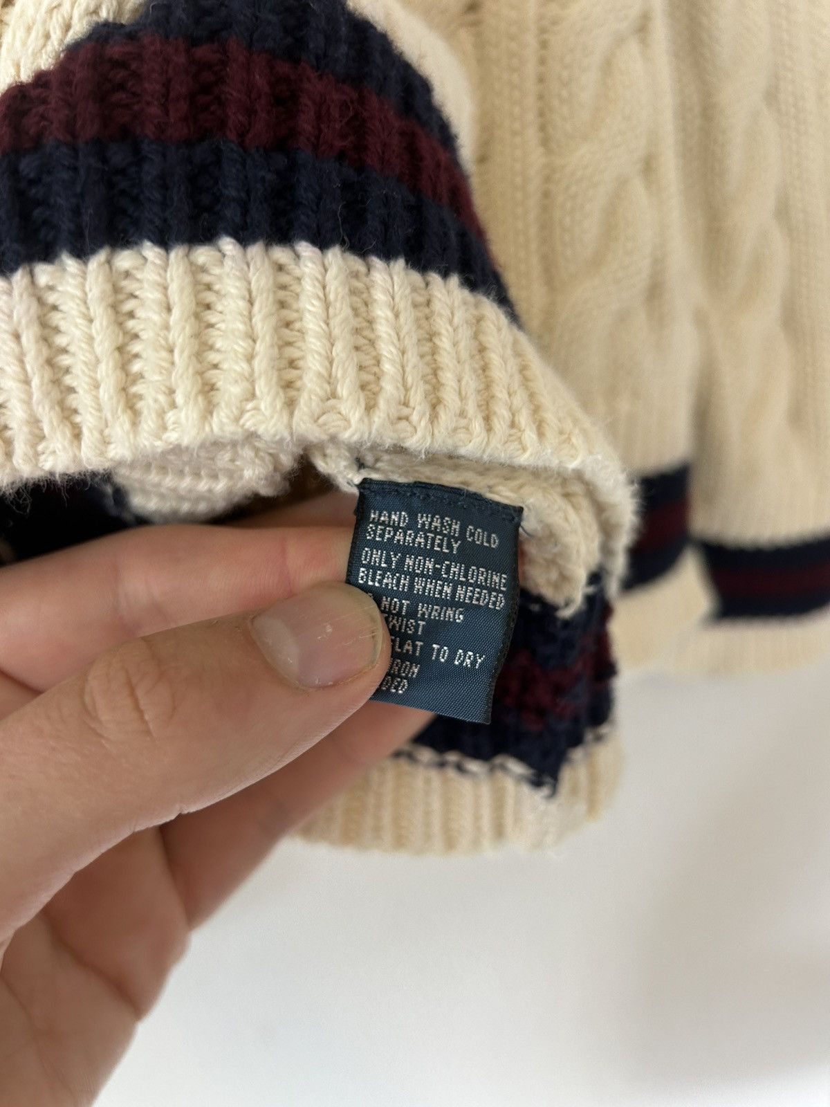 Polo Ralph Lauren Ralph Lauren Cable Knit Cricket Sweater Size US L / EU 52-54 / 3 - 9 Thumbnail
