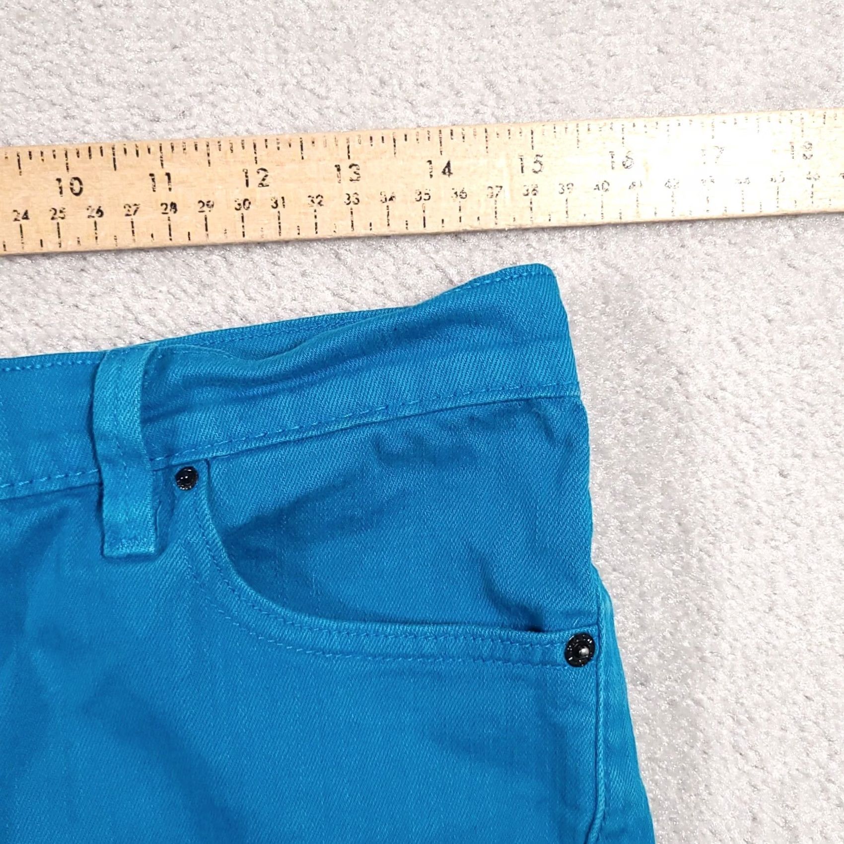 Levi's VINTAGE Levi’s Jean Shorts Cutoff Women's 4 Denim Blue Dyed Low Rise Stretch Size 27" / US 4 / IT 40 - 7 Thumbnail