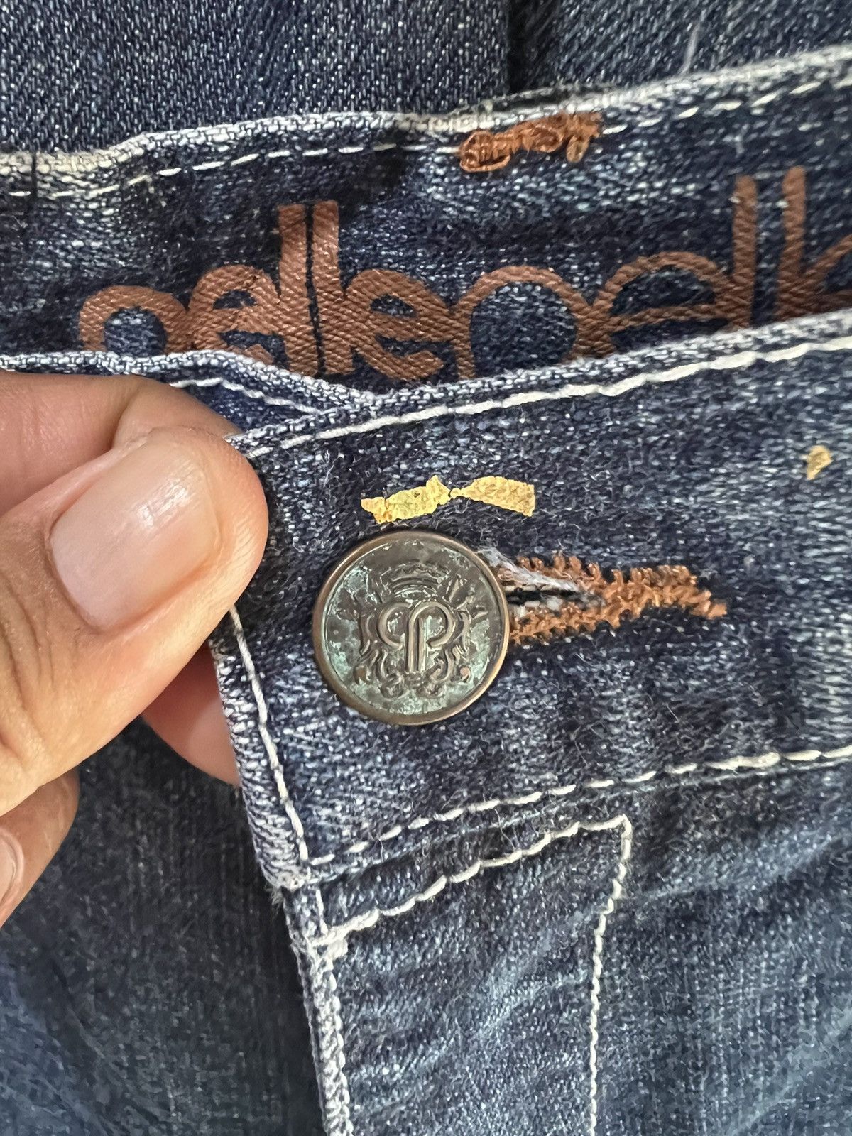 Pelle Pelle 🔥Pelle Pelle Pocket Print Denim Size US 30 / EU 46 - 15 Thumbnail