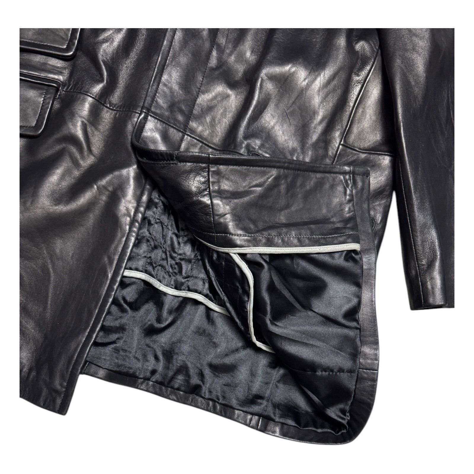 Leather BERNARDO GENUINE LEATHER Designer Winter Coat Jacket Large Size US L / EU 52-54 / 3 - 5 Thumbnail
