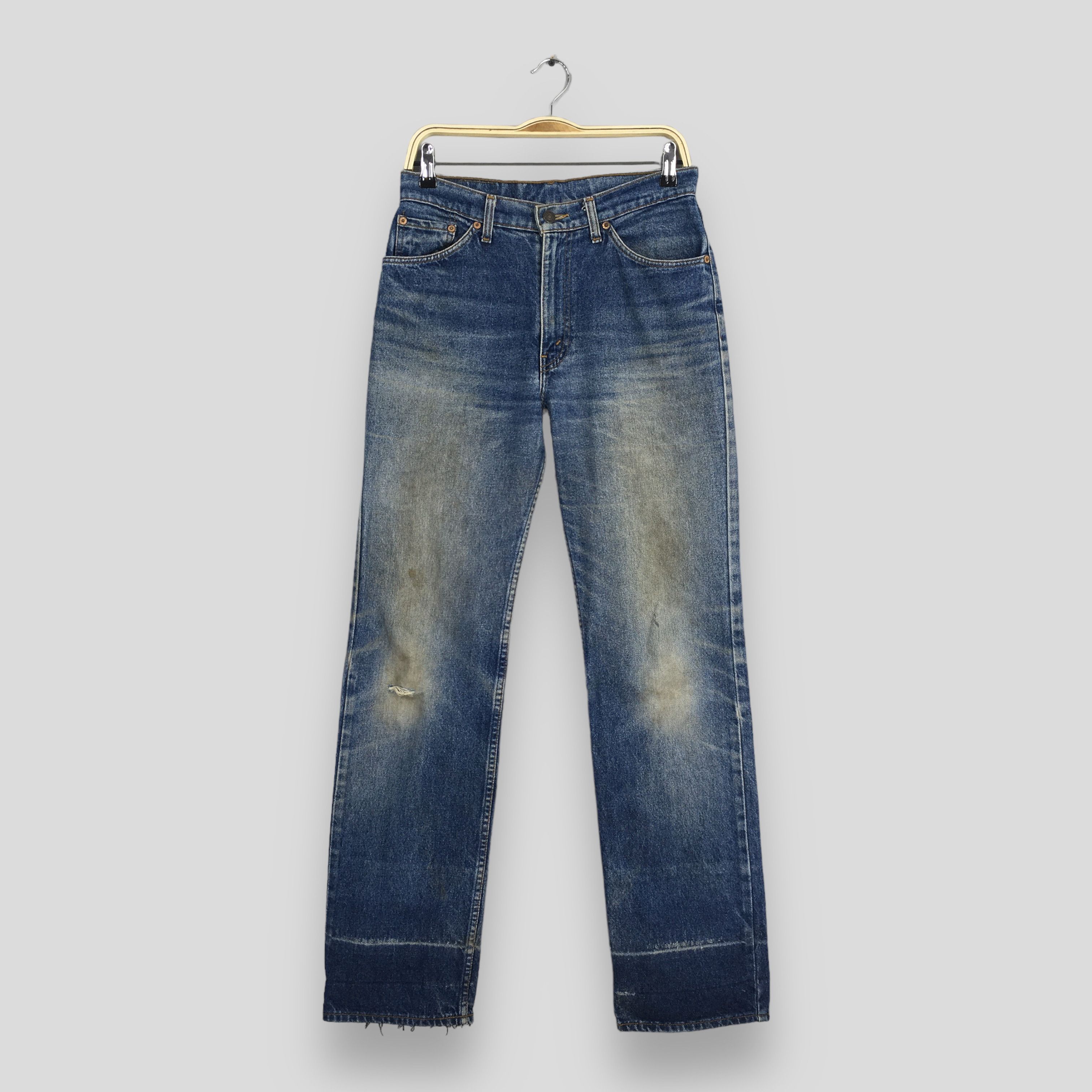 image of Size 29X32 Vintage 80's Levi's 505 Faded Blue Jeans, Men's