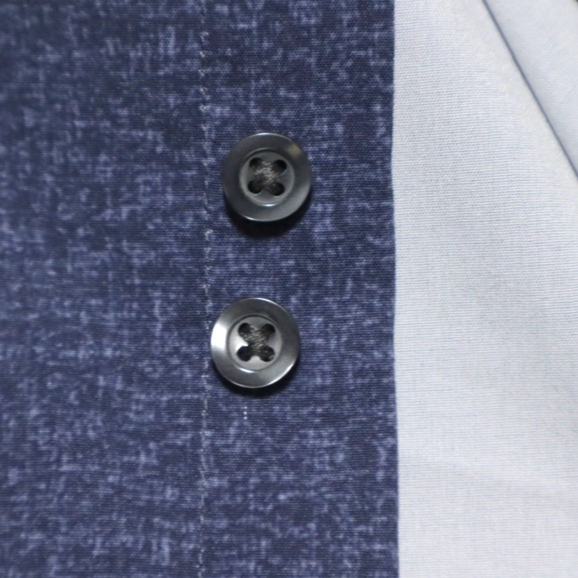 Alfani Alfani Performance Slim Fit Stretch Button Up Shirt Navy Men's L Size US L / EU 52-54 / 3 - 6 Thumbnail