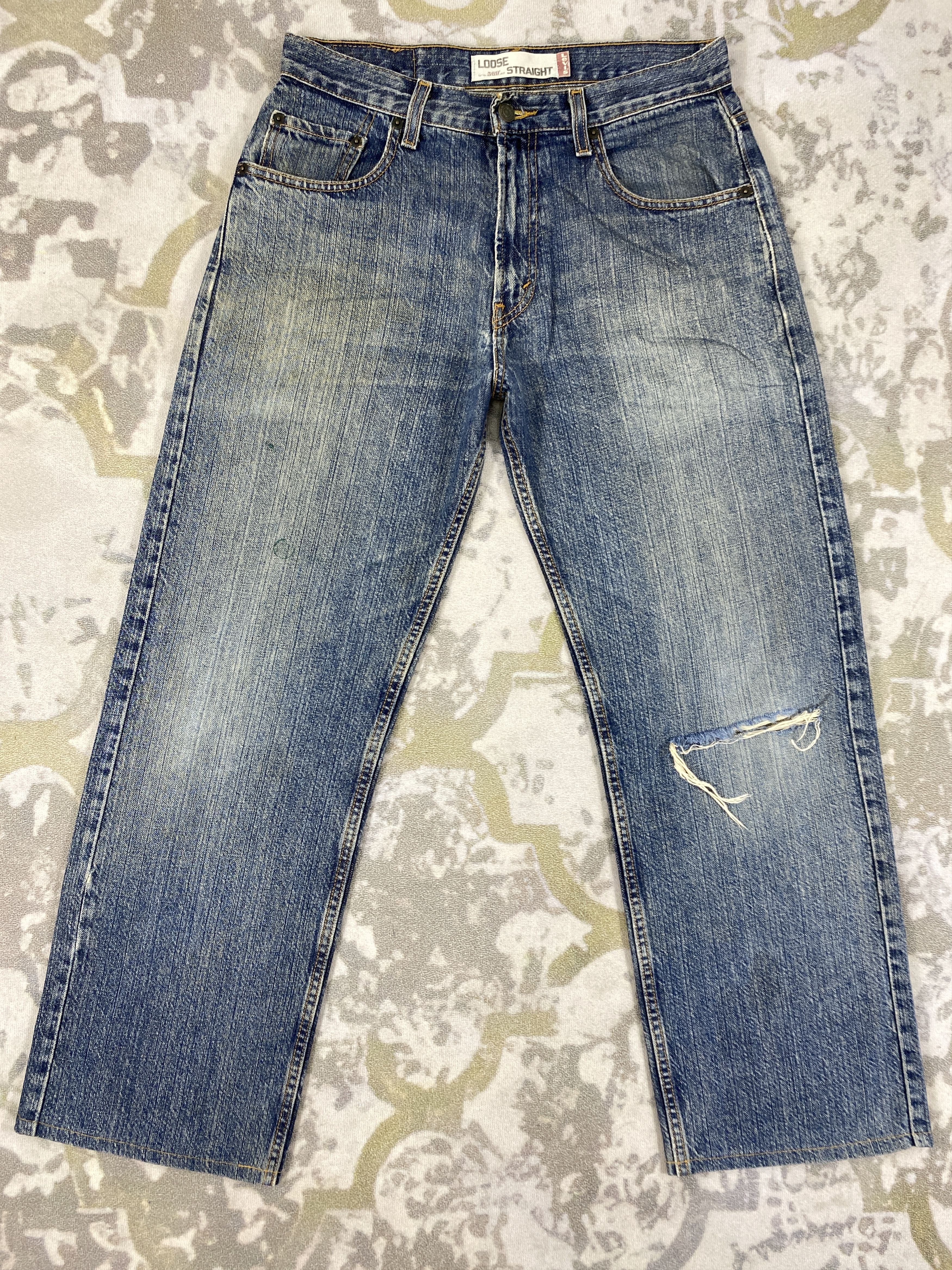 Levi's Faded Blue Vintage Levi's 569 Jeans 31x29 Denim -JN2081 Size US 31 - 1 Thumbnail