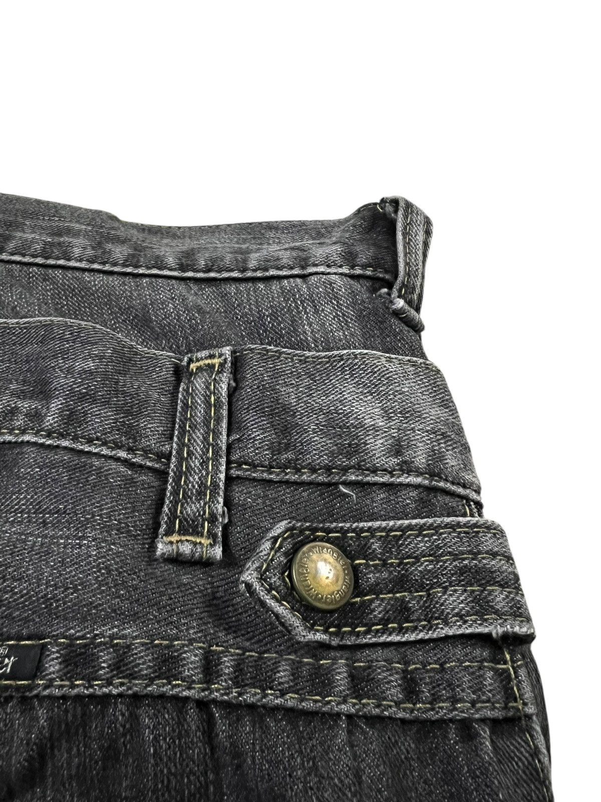 If Six Was Nine × Le Grande Bleu (L.G.B.) × Wrangler 💥Double Waist 💥Vintage Wrangler Faded Flare Jeans Rare Size US 31 - 11 Thumbnail