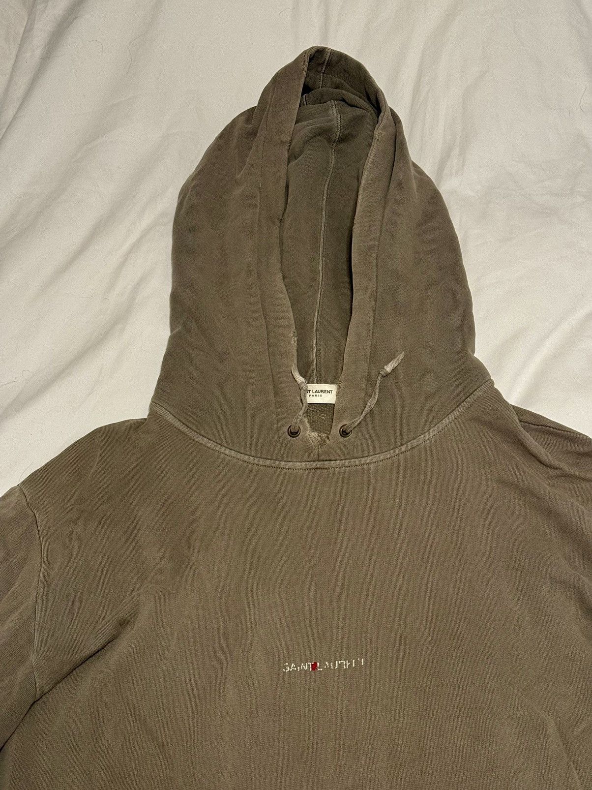 Saint Laurent Paris YSL Box Logo Hoodie Size US XL / EU 56 / 4 - 2 Thumbnail