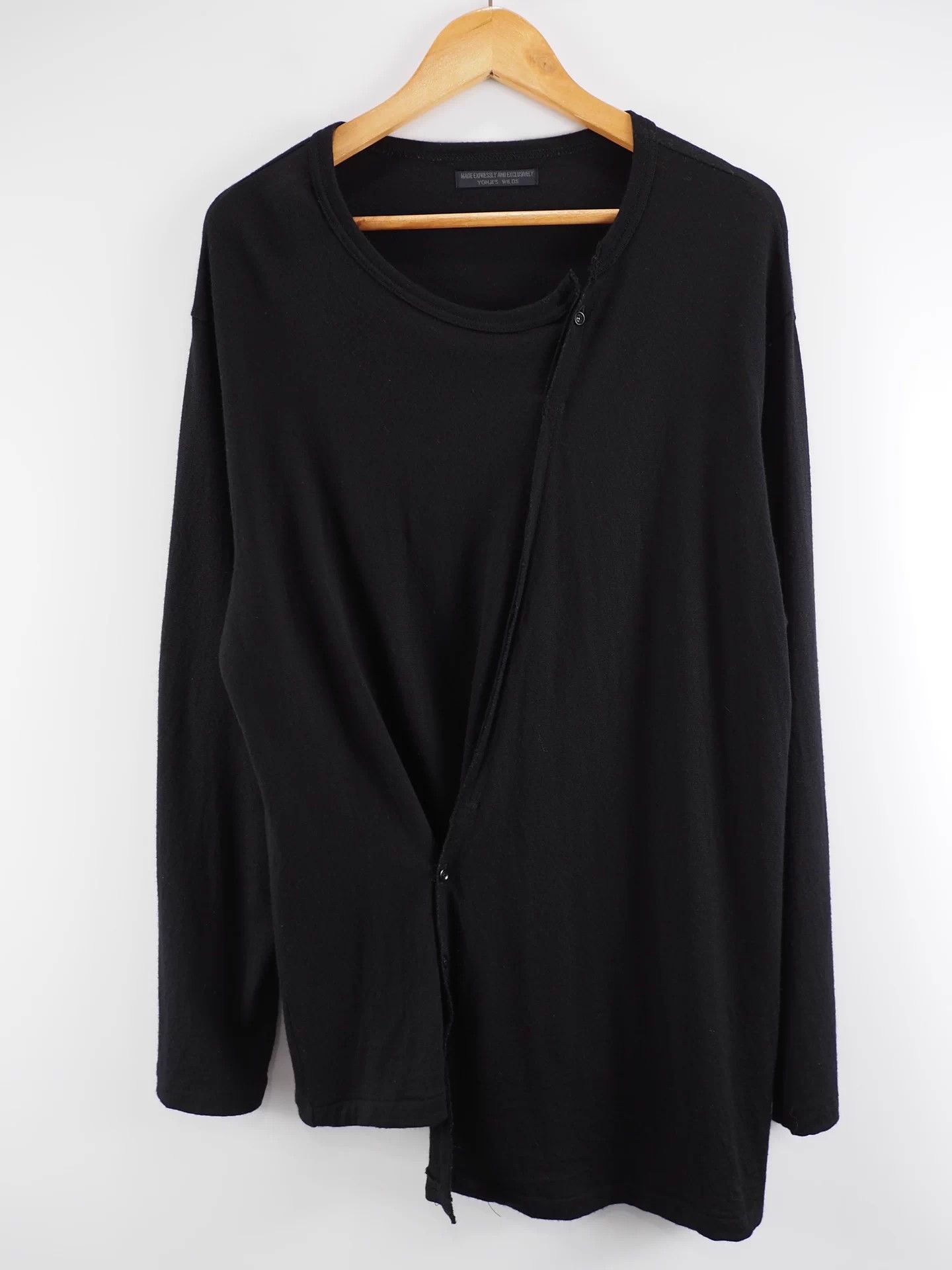 Yohji Yamamoto My own Yohji Yamamoto black wool long-sleeved top Size US L / EU 52-54 / 3 - 2 Thumbnail