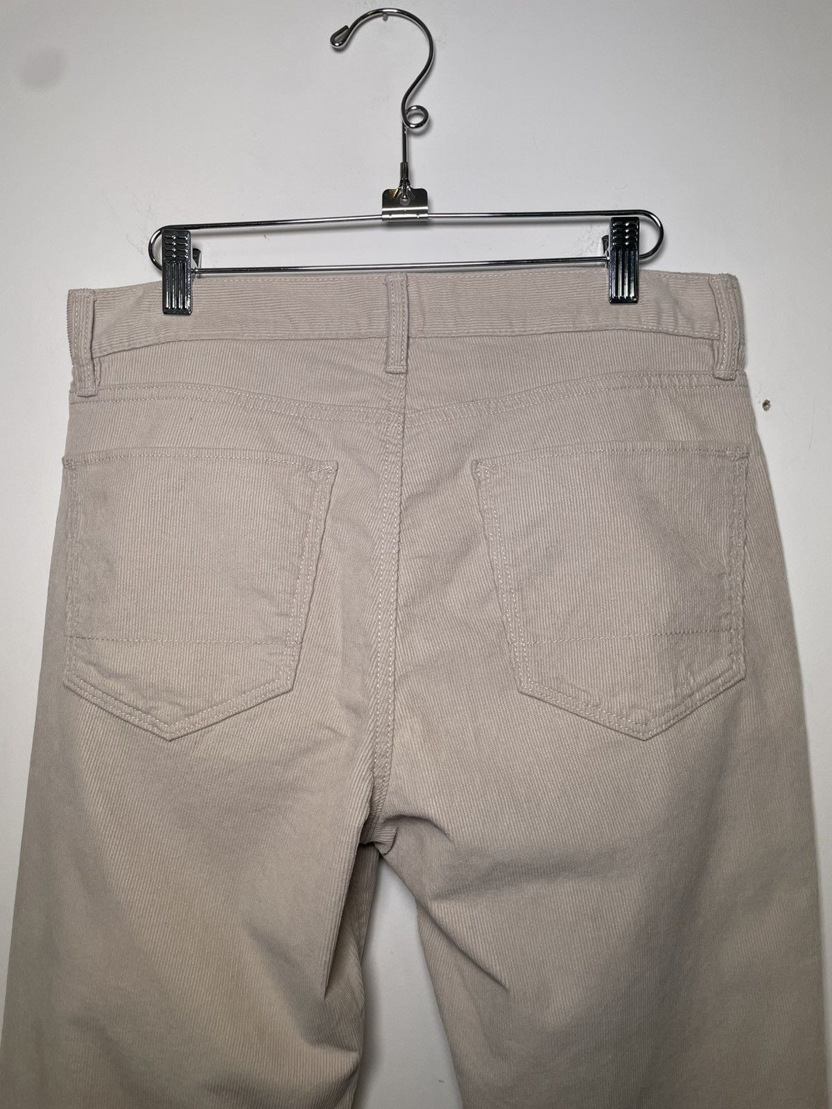 Banana Republic Banana Republic Slim Fit Corduroy Pants 30x30 Cream / Beige Size US 30 / EU 46 - 10 Thumbnail