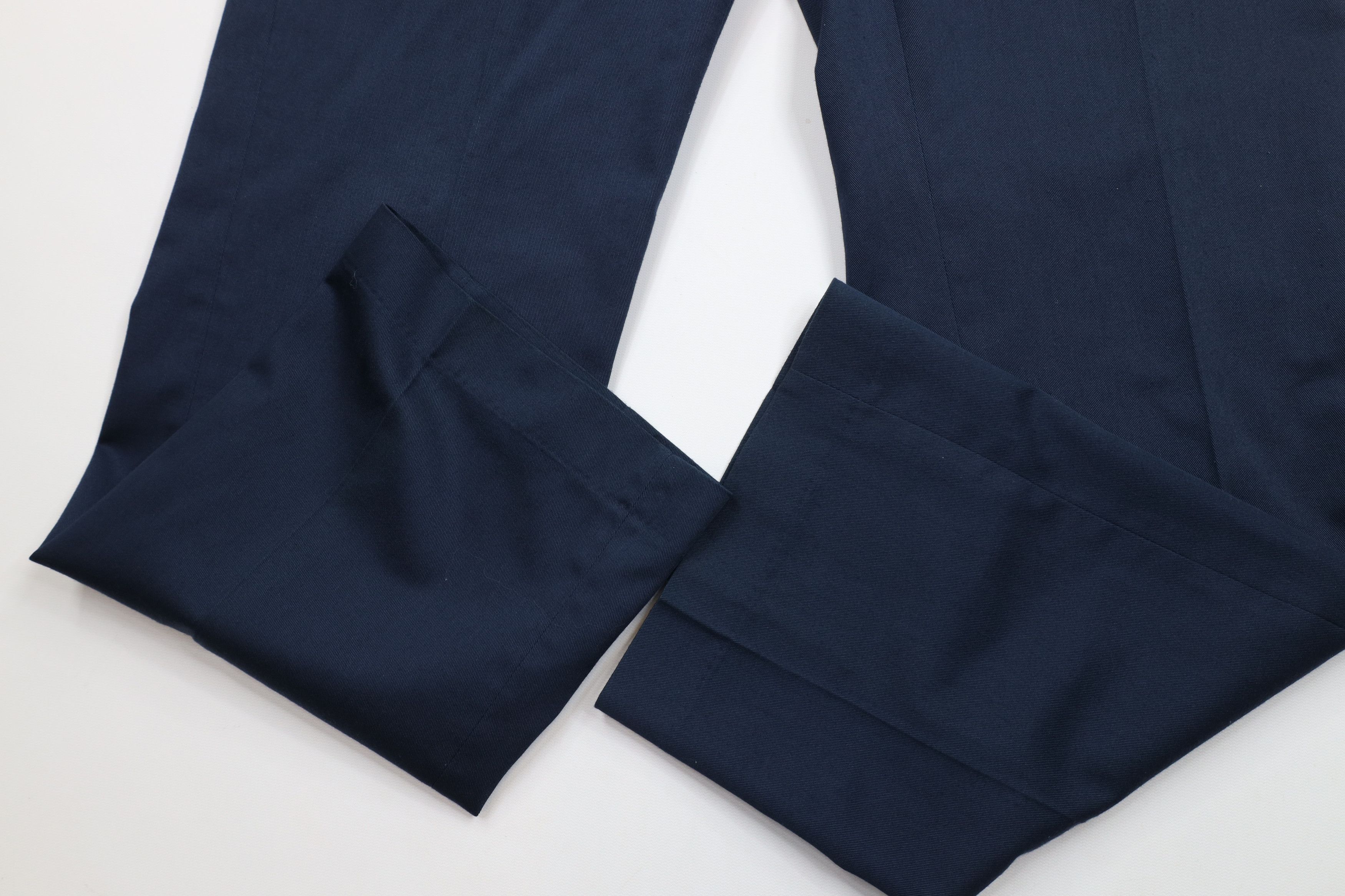 Vintage Vintage 70s Streetwear Flared Wide Leg Chino Pants USA Blue Size US 36 / EU 52 - 5 Thumbnail
