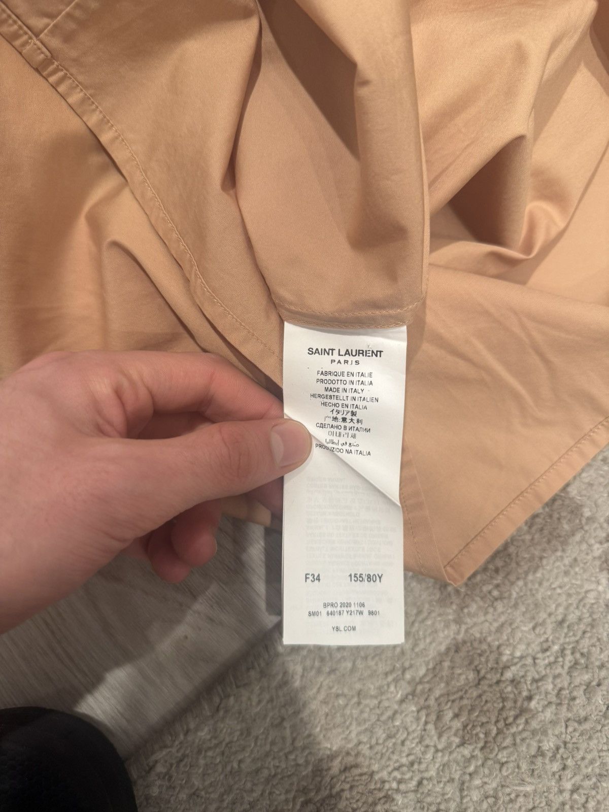 Saint Laurent Paris s/s 2020 double pocket button down!! Size US S / EU 44-46 / 1 - 7 Thumbnail