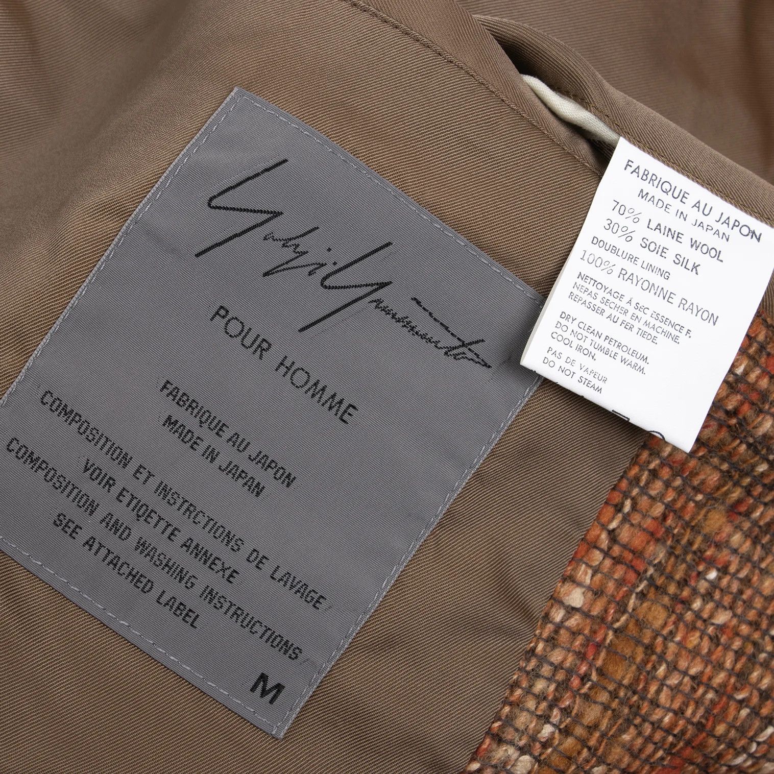 Yohji Yamamoto Yohji Yamamoto Wool Silk T Jacket Orange M Size US M / EU 48-50 / 2 - 15 Thumbnail