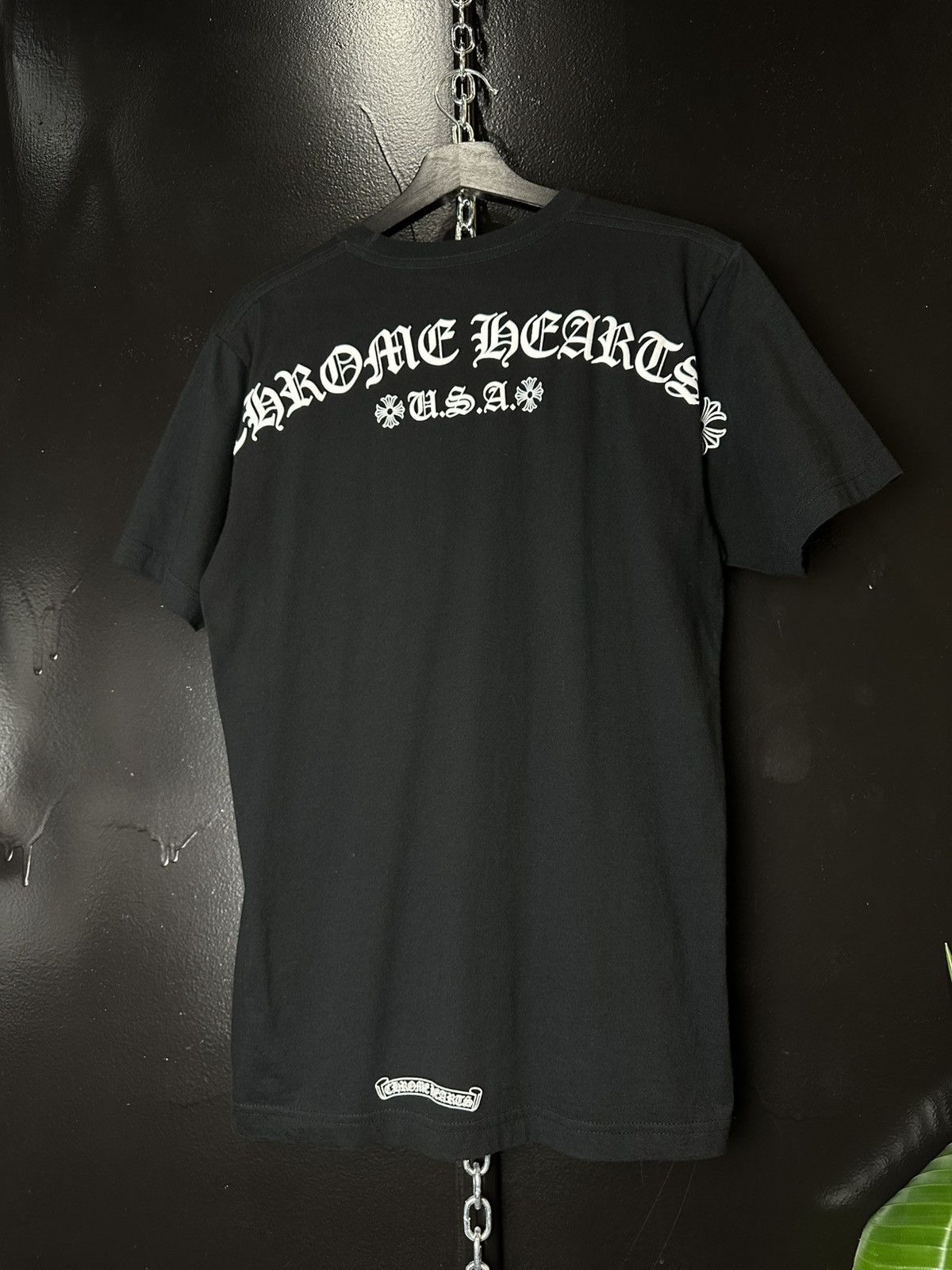 Chrome Hearts Chrome Hearts USA Script Logo Pocket Tee Size US M / EU 48-50 / 2 - 1 Thumbnail