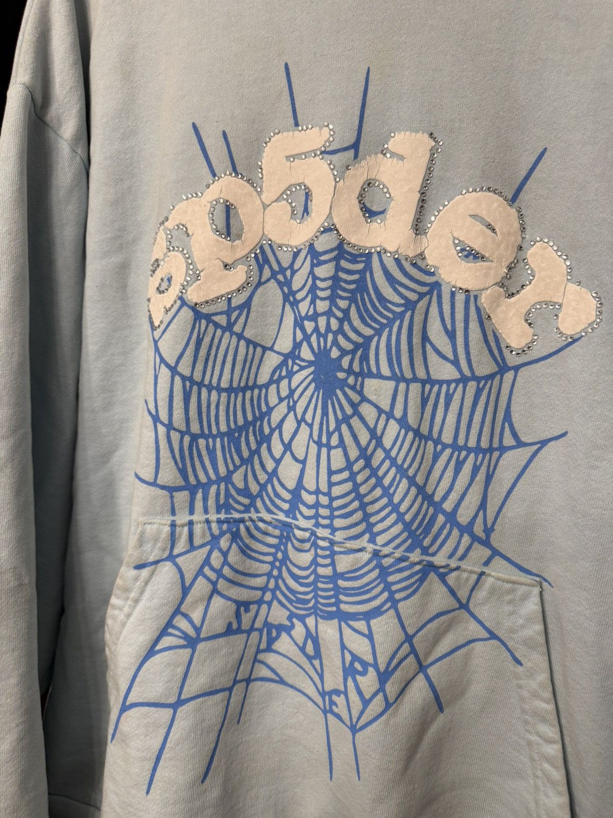 Sp5der Sp5der Sky Blue Hoodie Size XL Size US XL / EU 56 / 4 - 3 Thumbnail