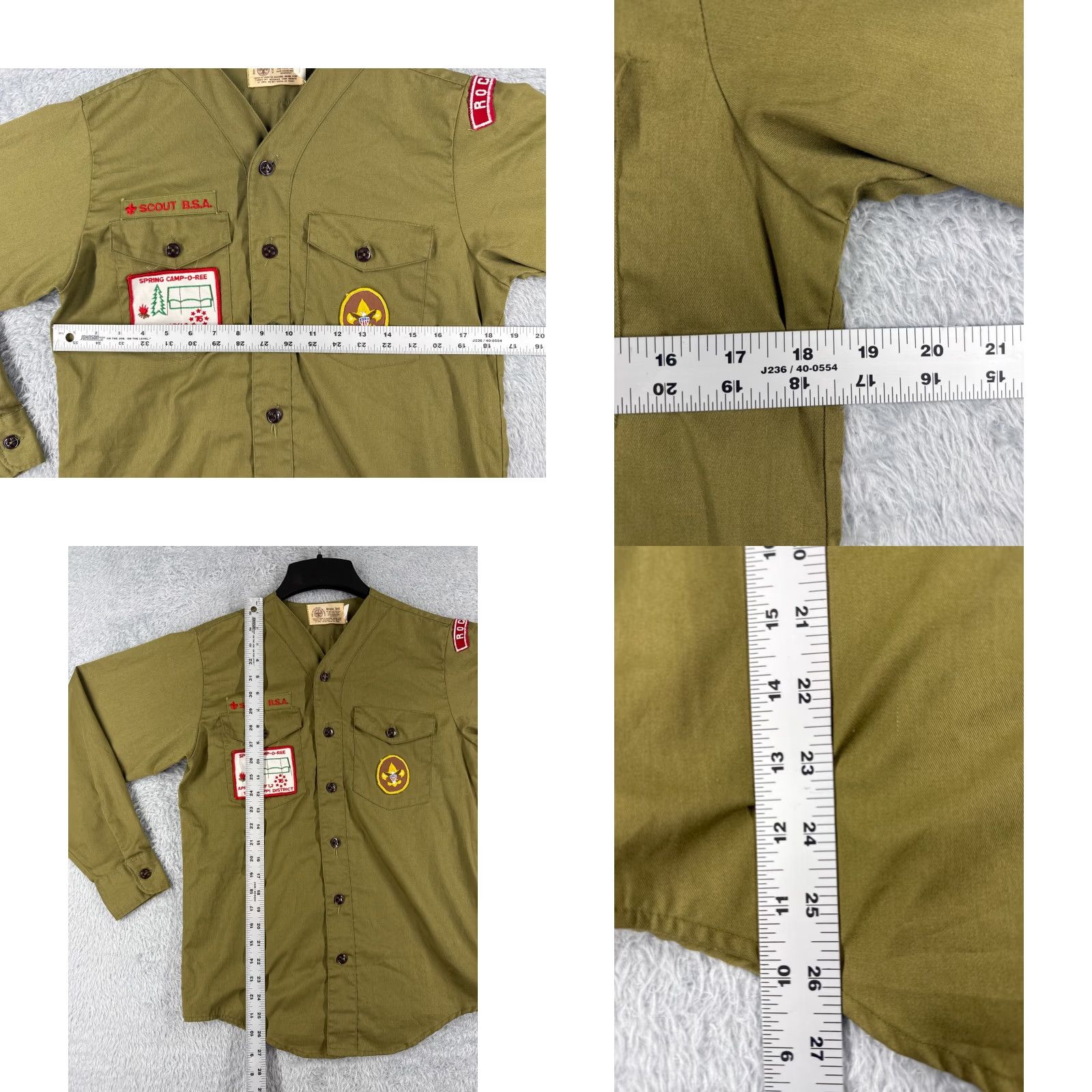 Vintage VINTAGE Boy Scouts of America Shirt Green 14 Neck 70s Polyester Men Small S Shirt Size US S / EU 44-46 / 1 - 8 Thumbnail