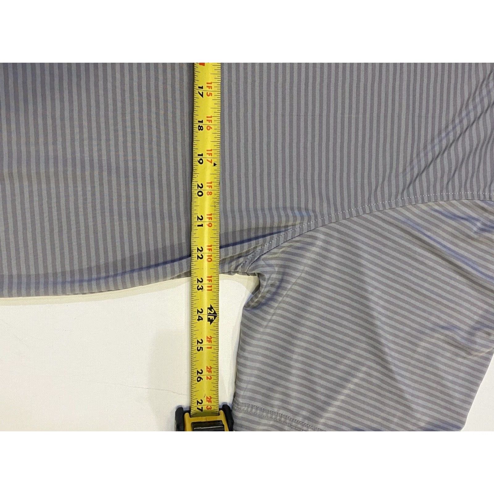 Footjoy FootJoy Mens Polo Shirt Striped Gray Short Sleeve Golf Knit Regular Large Size US L / EU 52-54 / 3 - 3 Thumbnail