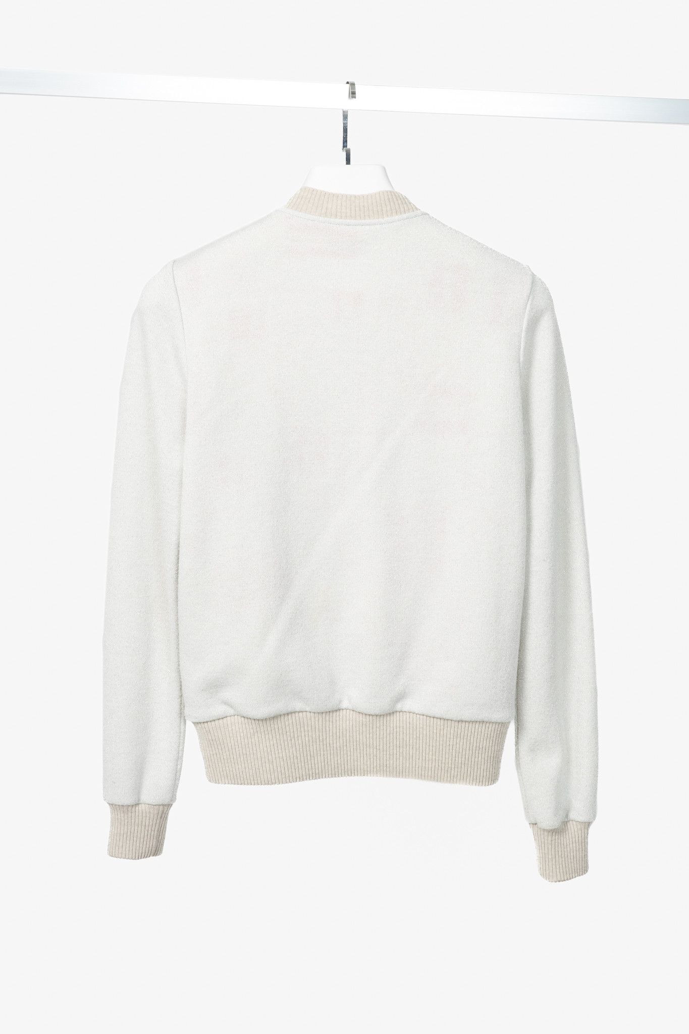 Dries Van Noten Dries Van Noten SS18 Hando Cotton-Blend Lurex-Knit Bomber Size XS / US 0-2 / IT 36-38 - 2 Thumbnail