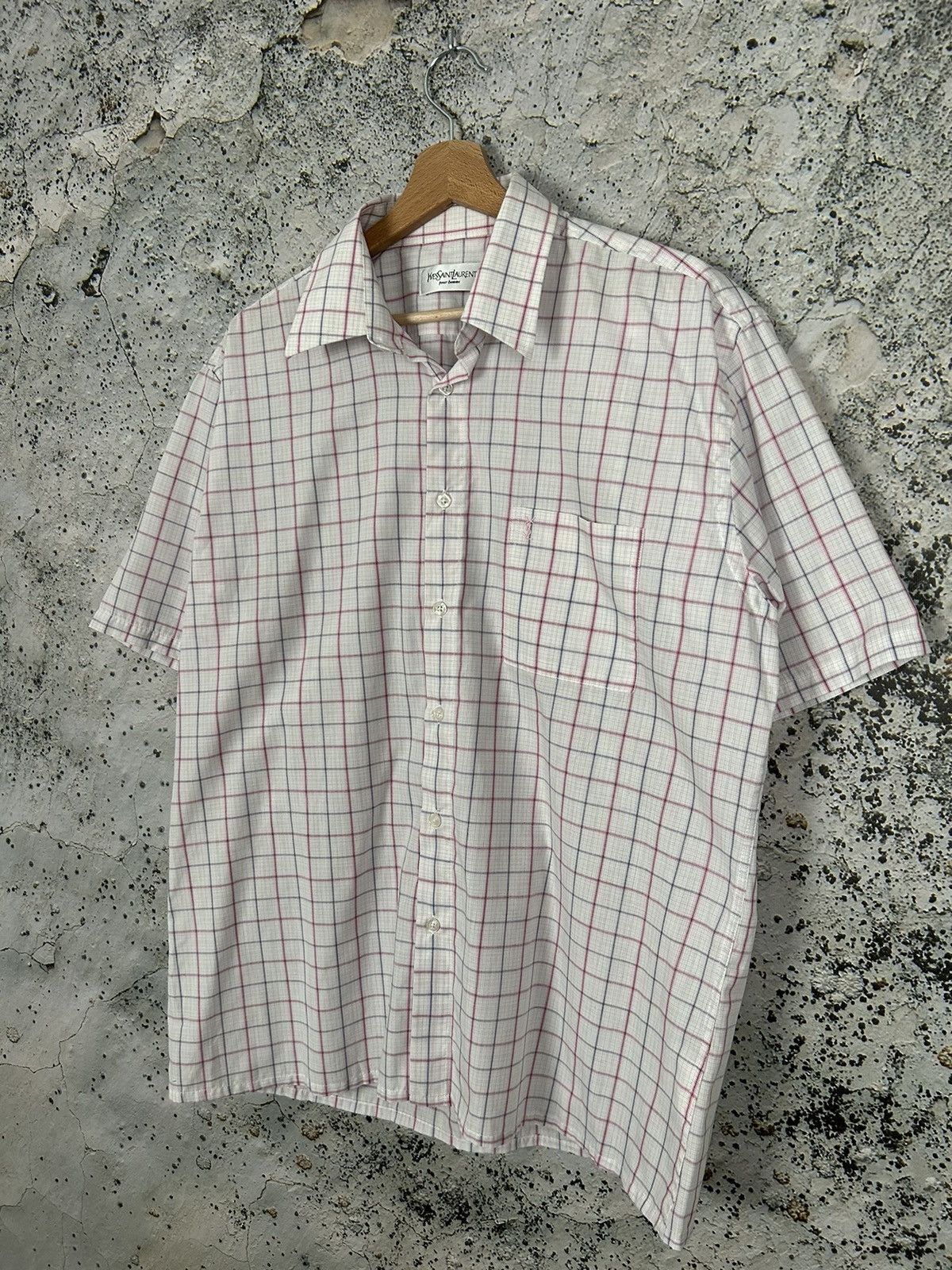 Yves Saint Laurent Vintage Yves Saint Laurent Pour Homme Shirt 90s Rare Size US L / EU 52-54 / 3 - 2 Thumbnail