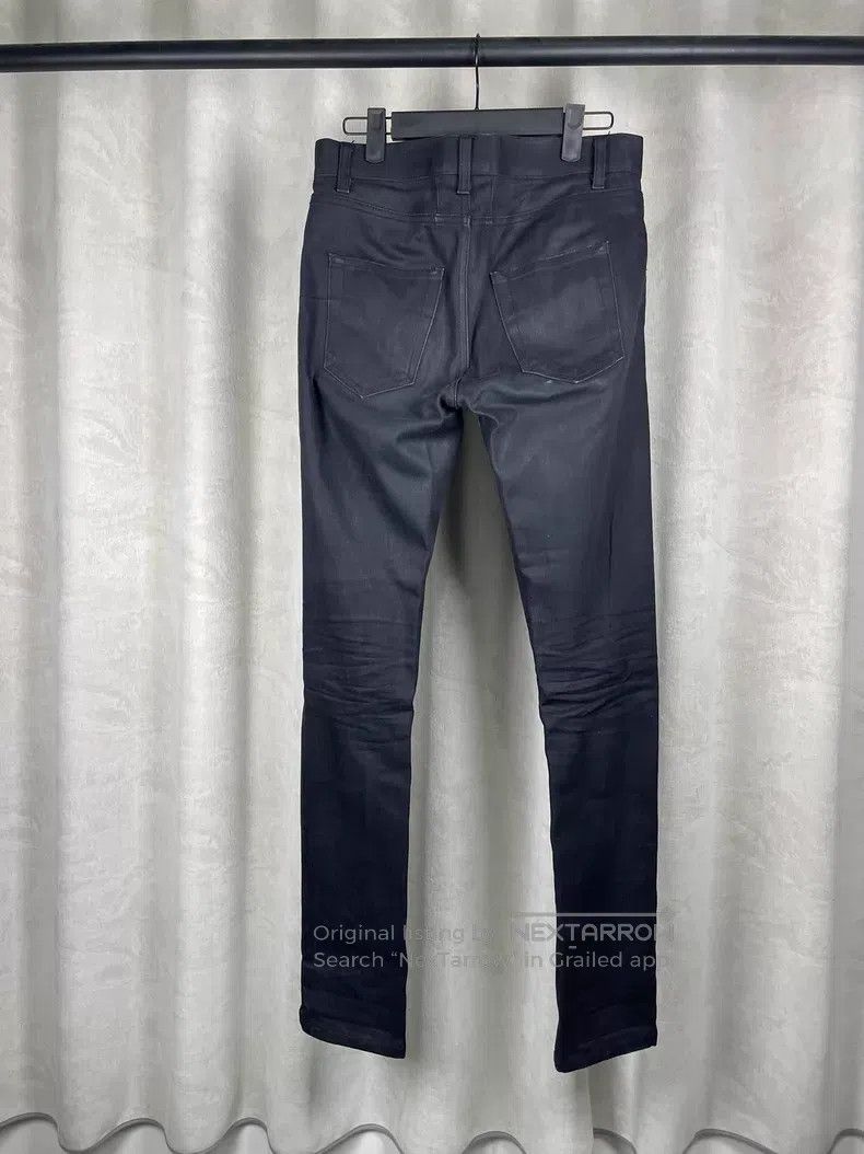 Saint Laurent Paris Saint Laurent Paris Wax Faced Knee Cut Denim Pants i Size US 29 - 2 Thumbnail