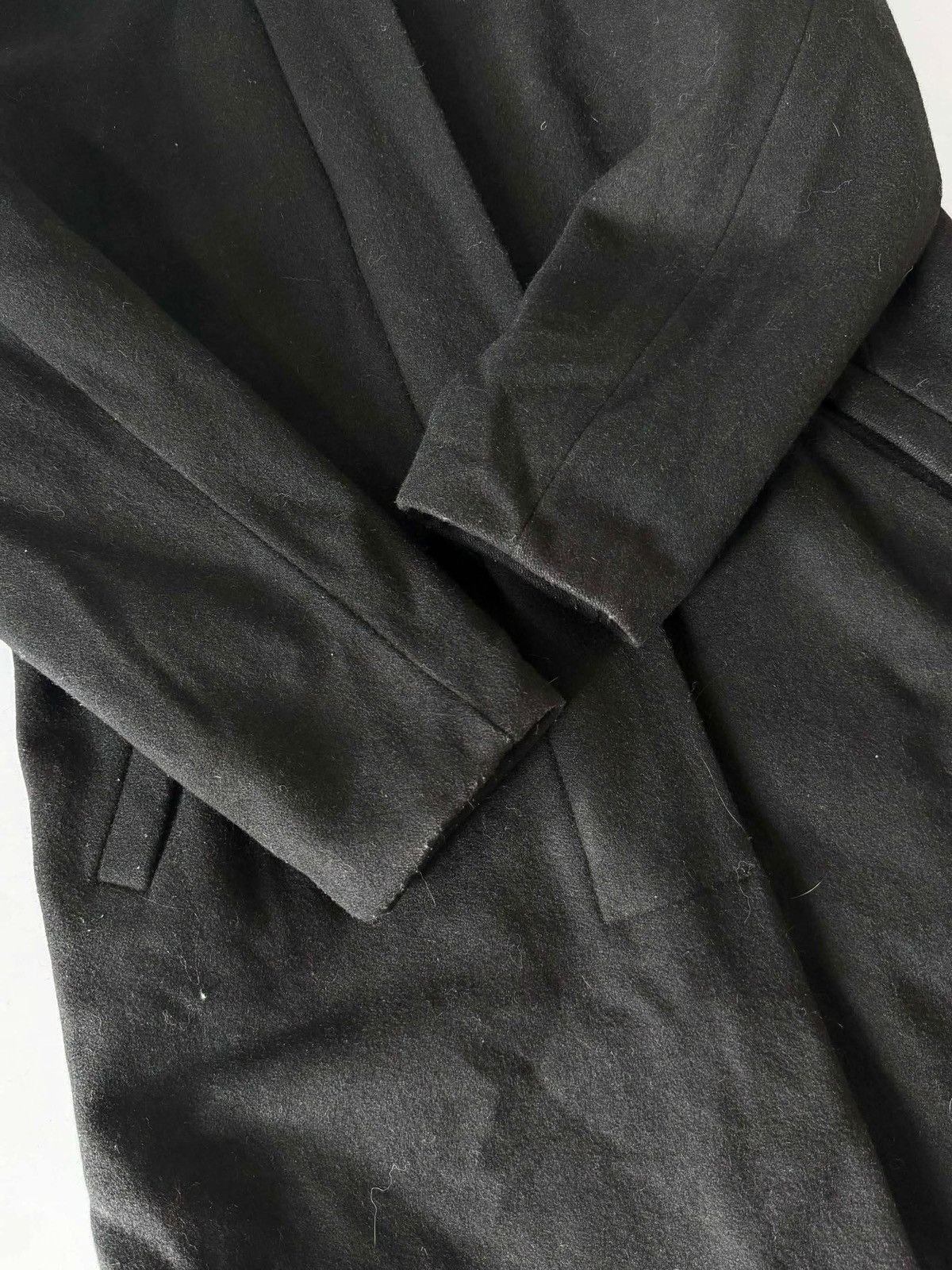 Helmut Lang Helmut Lang 1998 Black Long Wool Coat Size XS / US 0-2 / IT 36-38 - 6 Thumbnail