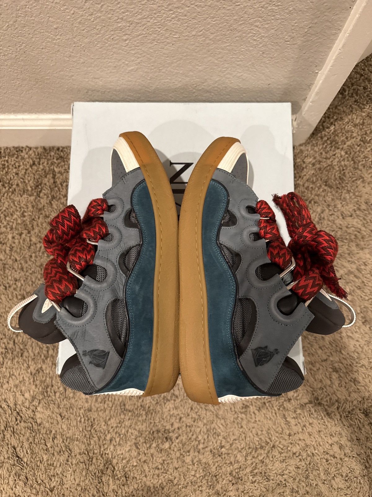 Lanvin Lanvin Curb Sneakers “Blue” 2020 Size US 11 / EU 44 - 9 Thumbnail