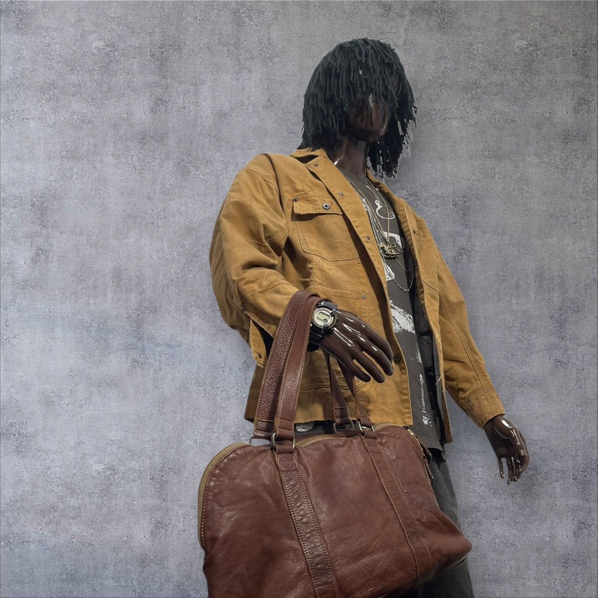 Genuine Leather Full Leather Patina B&Y United Arrows Tote Shoulder Bag 1🟩1 Size ONE SIZE - 4 Thumbnail
