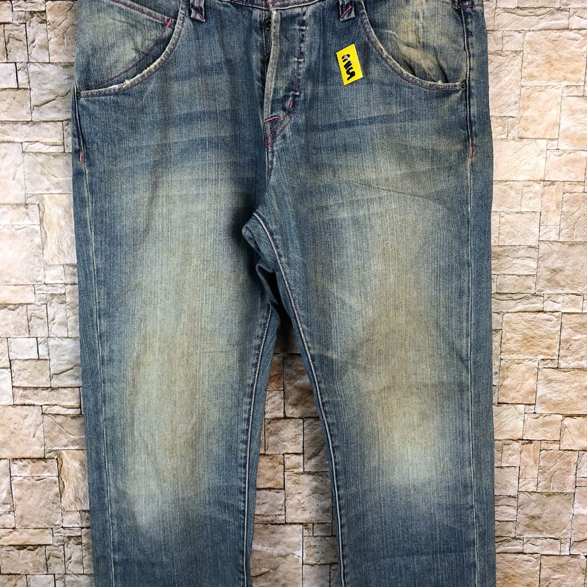 Volcom Volcom vintage skate Blue faded Denim Pants #A1169 Size US 33 - 5 Thumbnail
