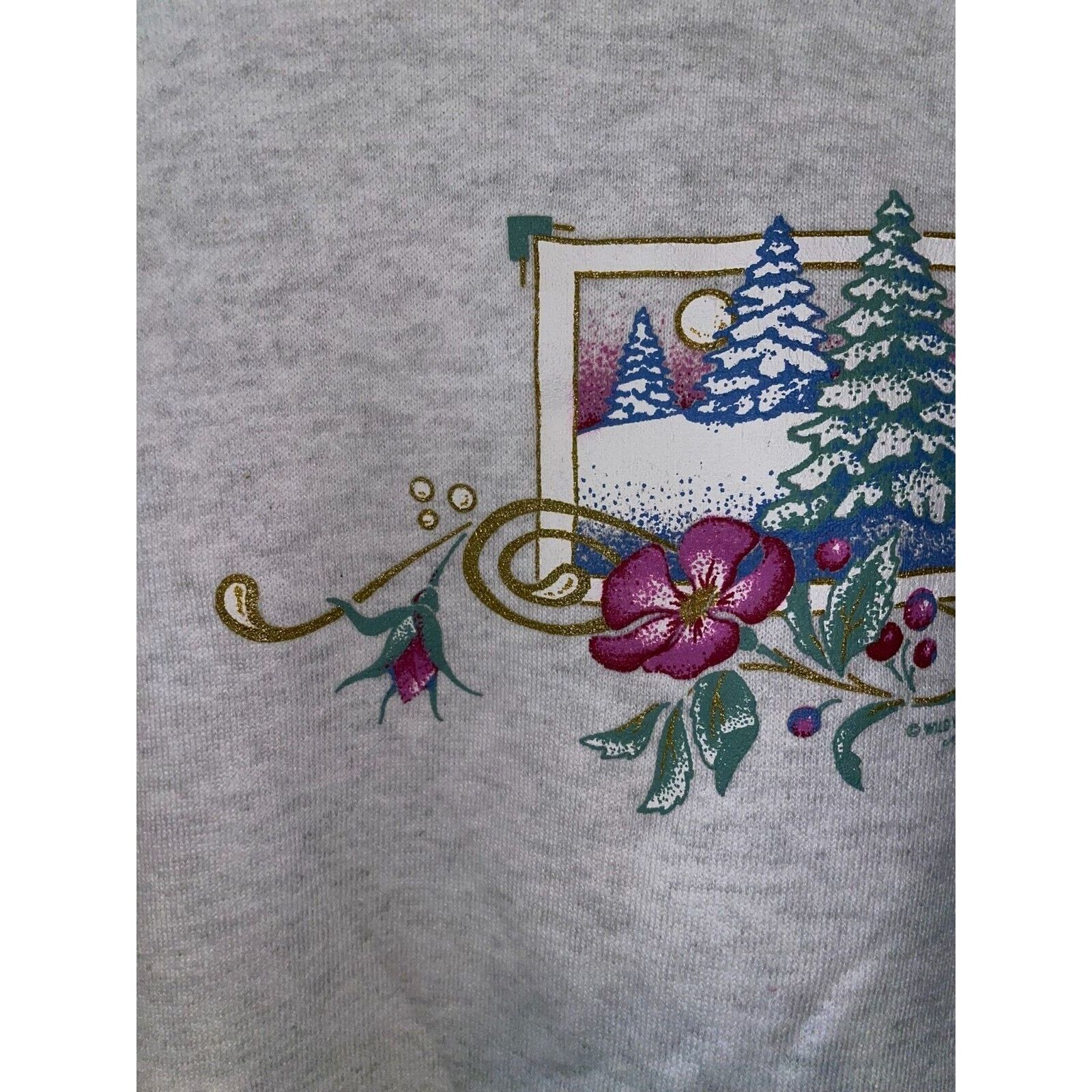 Vintage Vintage Gray Sweatshirt HL Miller Winter Crewneck 90s VTG L Size US L / EU 52-54 / 3 - 4 Thumbnail