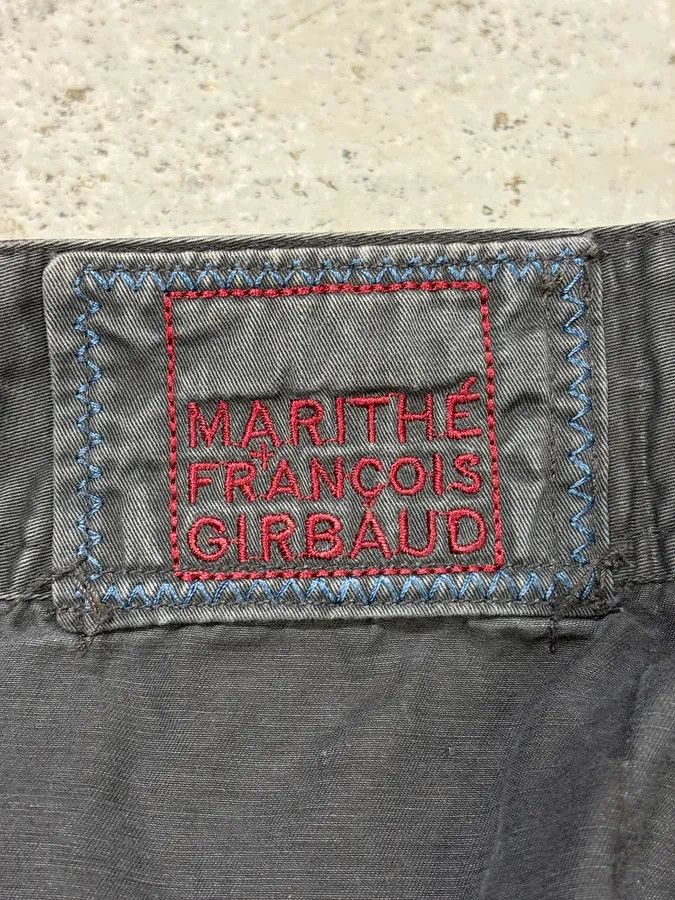 Designer × Marithe + Francois Girbaud × Vintage 2000s Marithé + François Girbaud Olive Green Strapped Waist Skirt Size 25" / US 0 / IT 36 - 7 Thumbnail