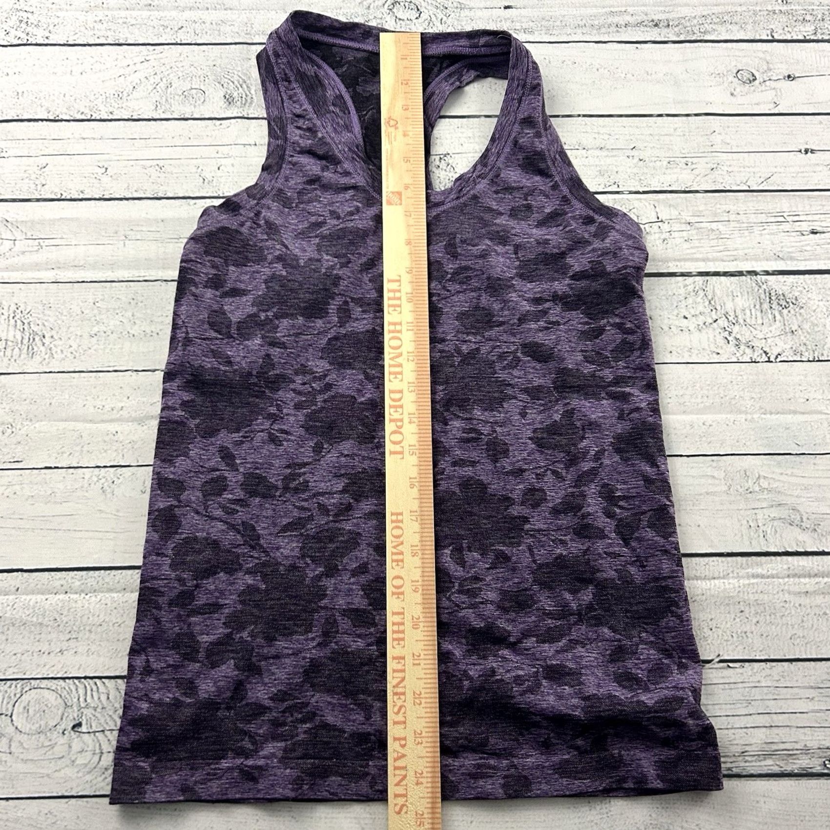 Athleta Athleta Momentum Tank Top Women's 6 8 Sleeveless Floral Purple Athletic Shirt Size M / US 6-8 / IT 42-44 - 2 Thumbnail