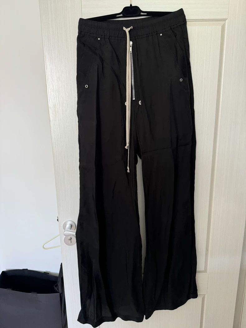 Rick Owens Rick Owens Black Silk Long Pants by Rick Owens-2507 Size US 44 / EU 60 - 1 Thumbnail