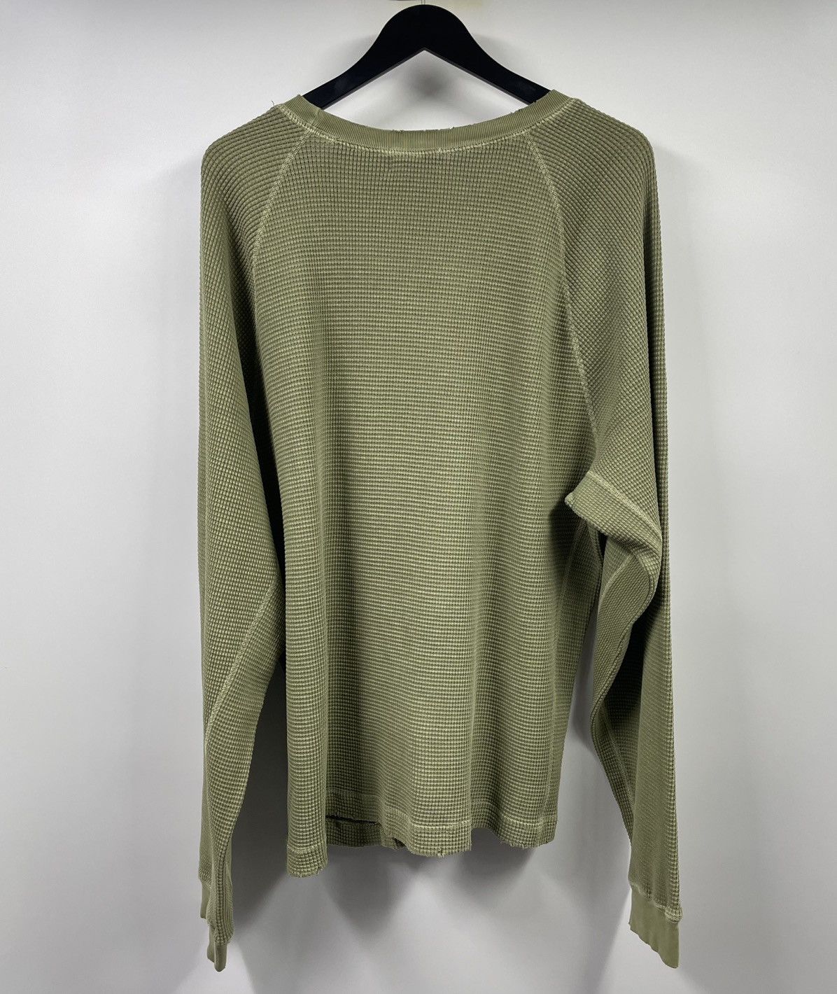 John Elliott John Elliott Folsom Thermal Crew Vintage Uniform Green Shirt Size US XXL / EU 58 / 5 - 2 Thumbnail