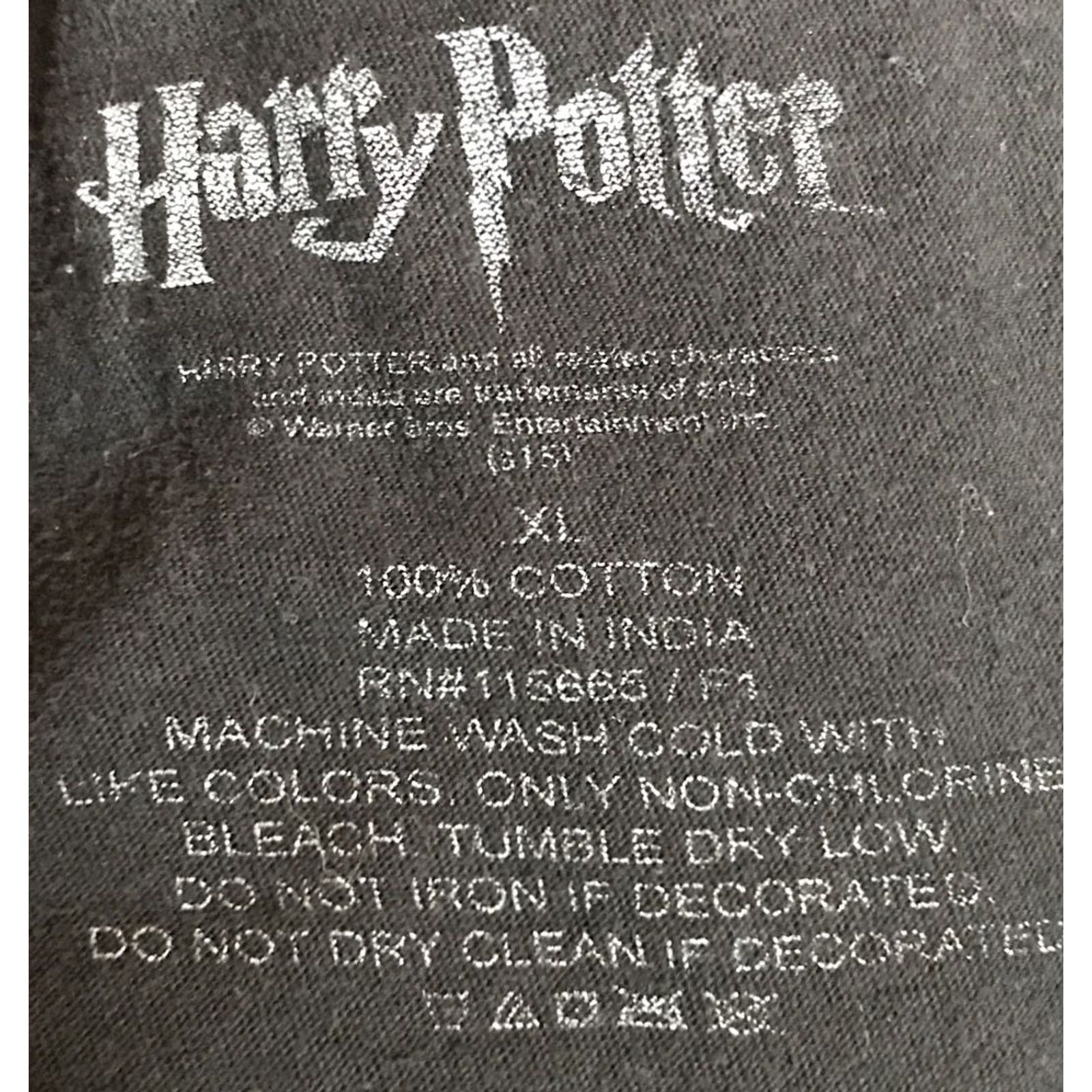 Vintage Harry Potter T-Shirt Mens XL Black Movie Trouble Finds Me B33 Size US XL / EU 56 / 4 - 3 Thumbnail