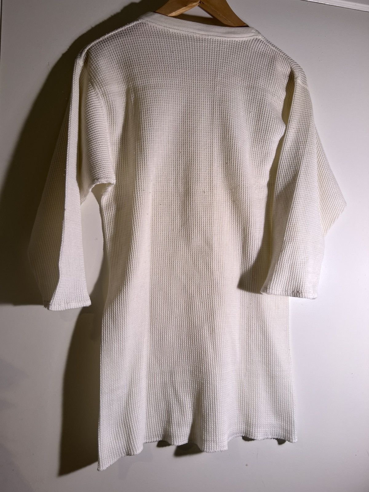 Vintage 70’s 80’s VTG Vintage Thermal Underwear Retro Waffle Shirt Size US XL / EU 56 / 4 - 2 Thumbnail