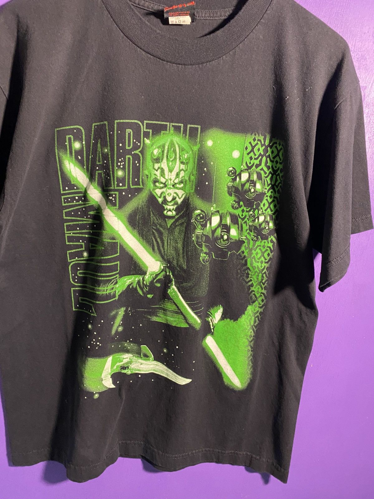 Star Wars Vintage 90s Star wars Darth Maul green logo t-shirt Size US L / EU 52-54 / 3 - 3 Thumbnail