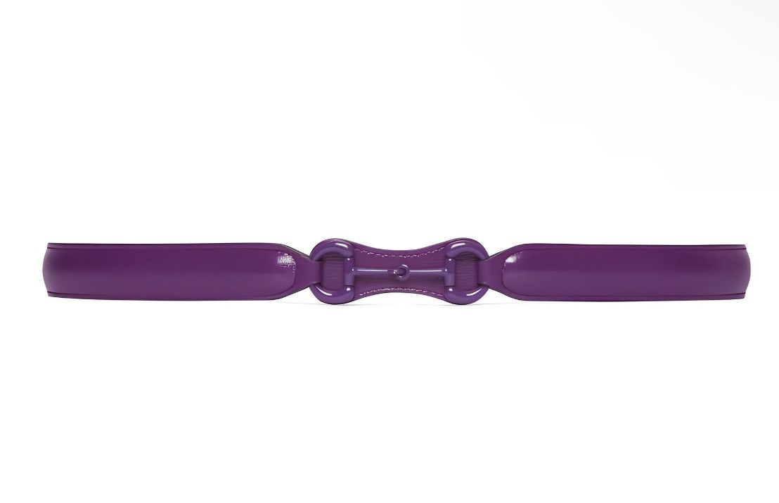Gucci Gucci Horsebit Leather Belt Purple size 95 Size ONE SIZE - 1 Thumbnail