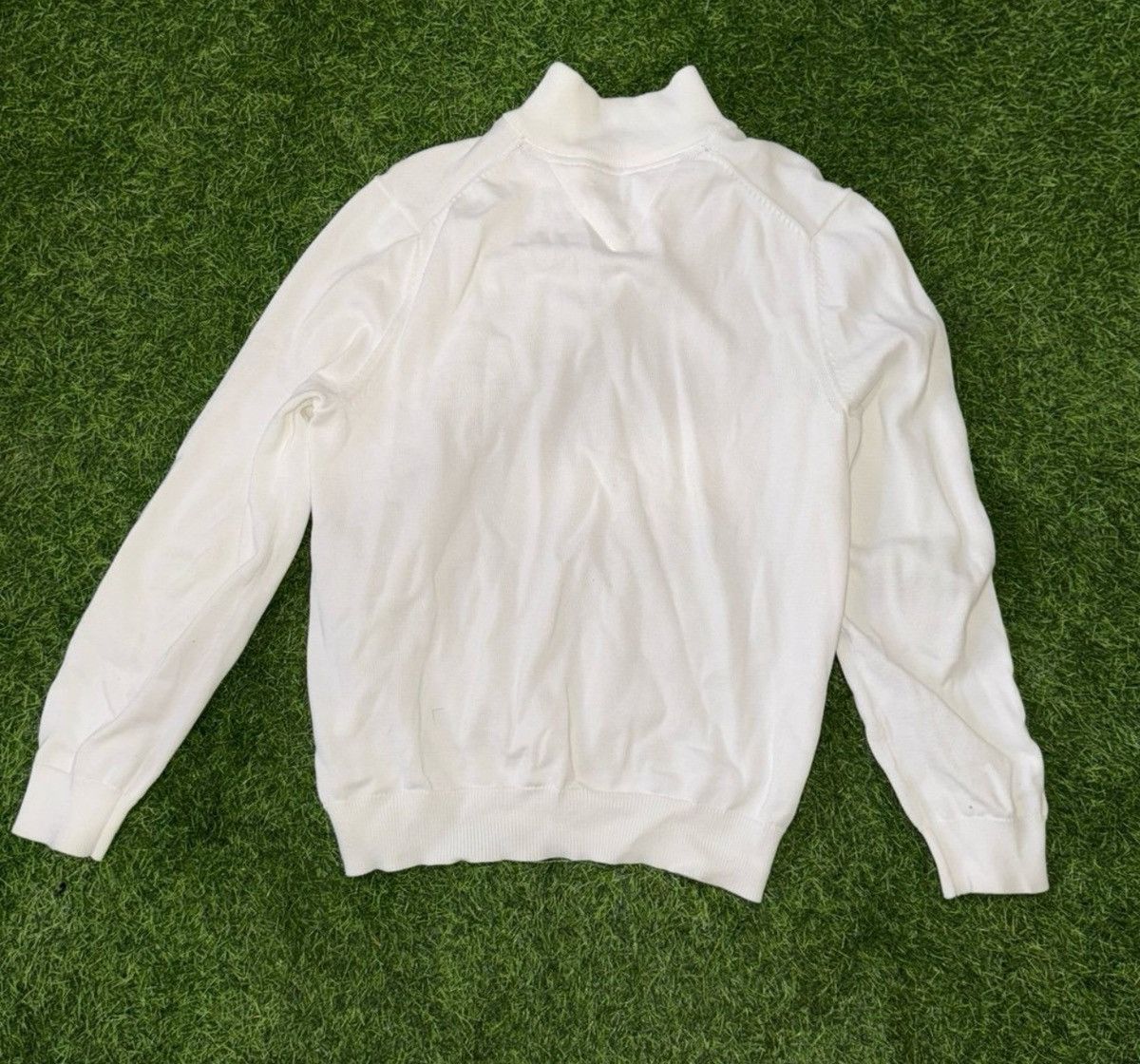 Tommy Hilfiger × Vintage Tommy Hilfiger White Long Sleeve Sweater Size large soft Size US L / EU 52-54 / 3 - 4 Thumbnail