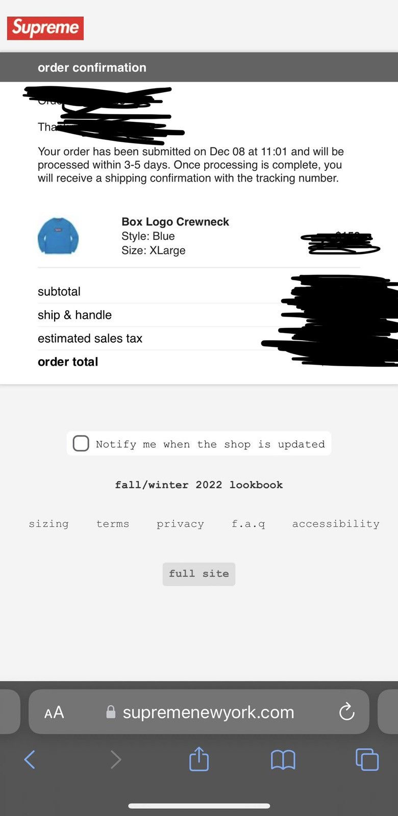Supreme Supreme FW22 Boxlogo Crewneck Sweatshirt Size US XL / EU 56 / 4 - 4 Thumbnail