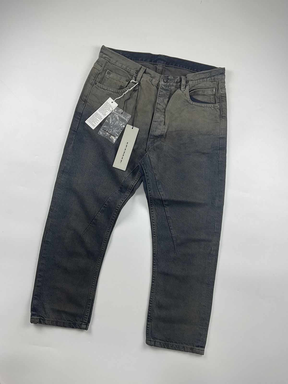 Rick Owens Rick Owens S/S'16 Degrade Hustler Torrence Cropped Denim Size US 31 - 5 Thumbnail