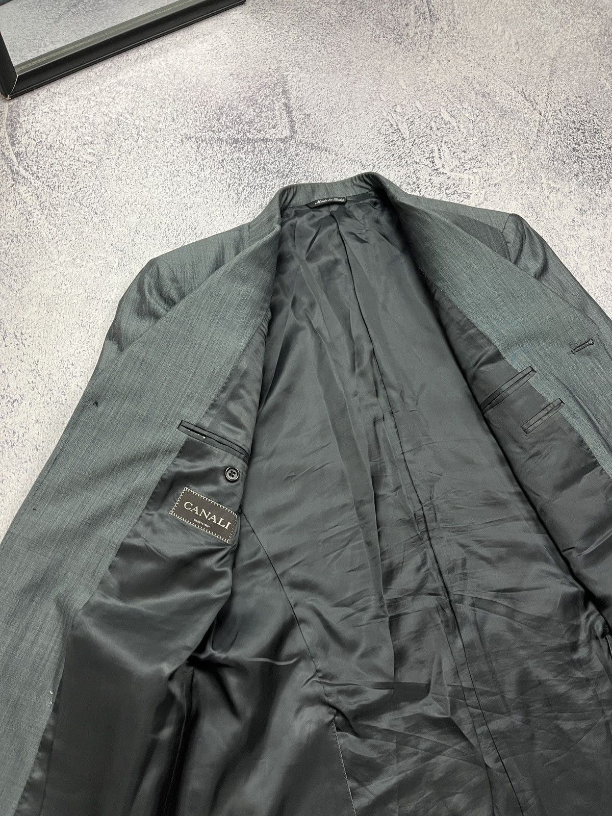 Canali Vintage Canali Wool Silk Suit Blazer Jacket And Pants Size 50R - 6 Thumbnail