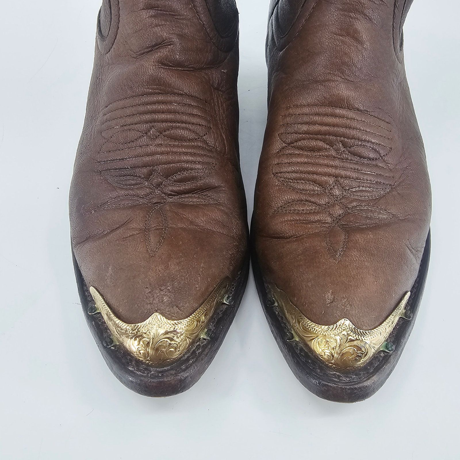 Vintage Vintage Brown Leather Cowgirl Western Boho Gold Toe Rand 6 Size US 6 / IT 36 - 8 Thumbnail
