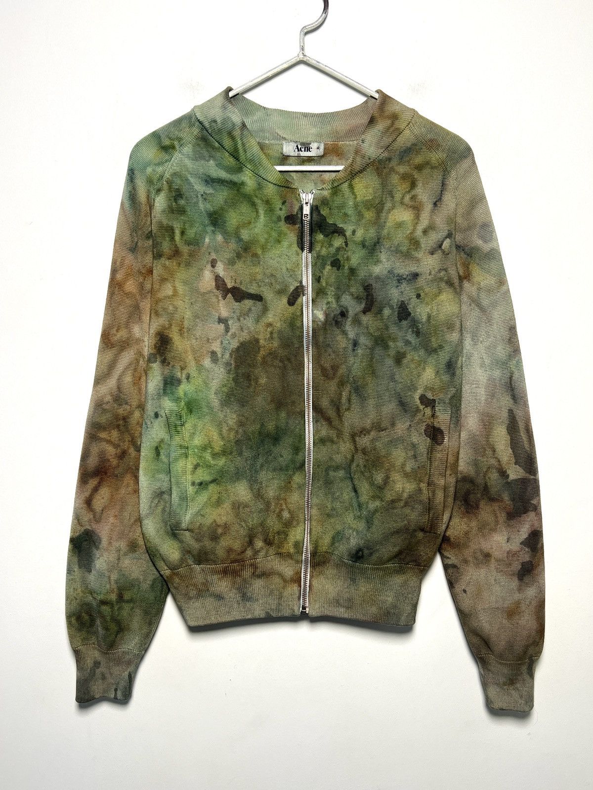 Acne Studios Hand-dyed Acne Studios zip-up cotton sweater Size US M / EU 48-50 / 2 - 1 Thumbnail