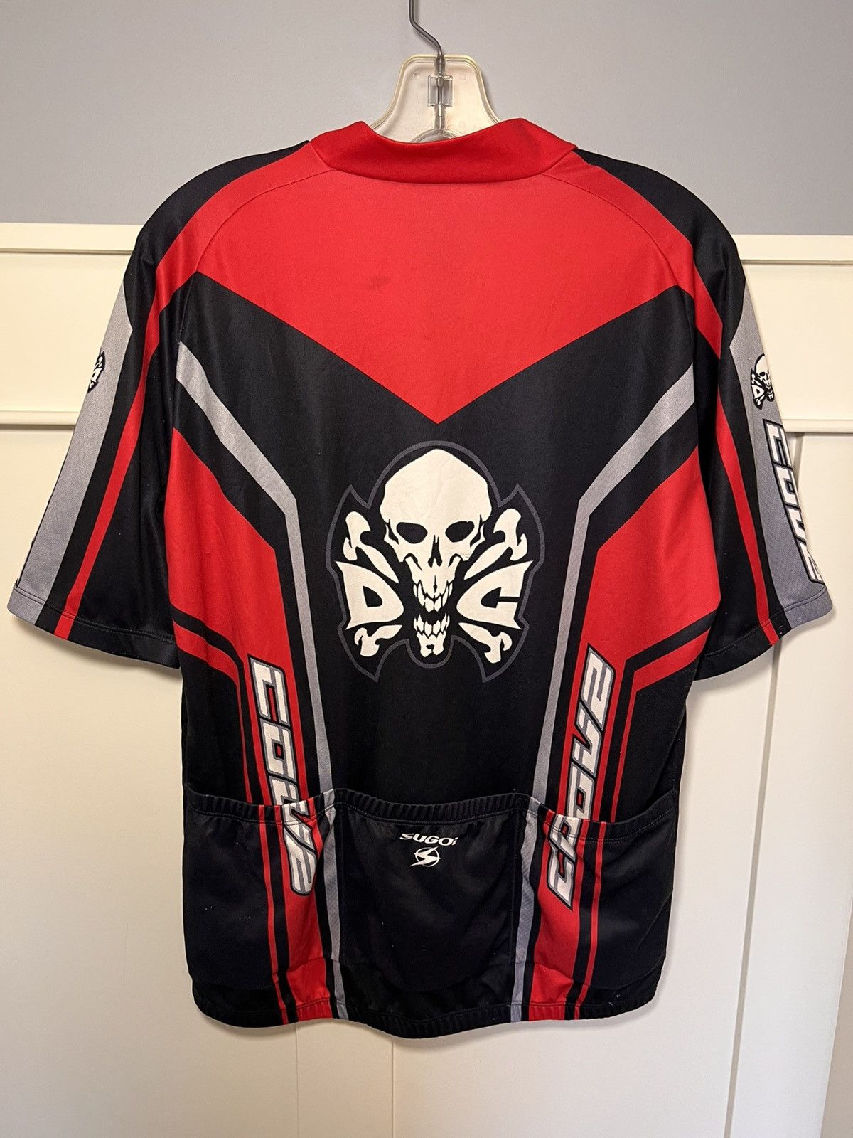 Vintage Vintage Sugoi skull cycling racing jersey shirt Size US XL / EU 56 / 4 - 2 Thumbnail