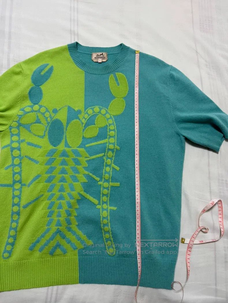 Hermes Hermes Cashmere short-sleeve, 100% cashmere, knitted short Size US L / EU 52-54 / 3 - 5 Thumbnail