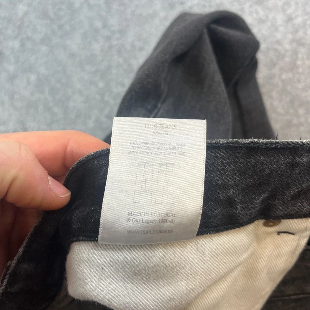 Our Legacy Our Legacy Men's Jeans, Regular Taper, Size 31/32 Size US 32 / EU 48 - 7 Thumbnail