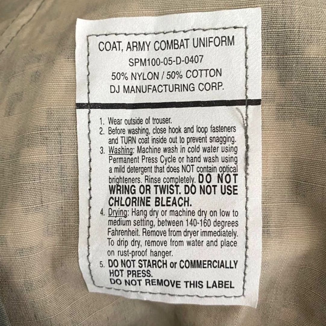 Vintage VINTAGE DJ Manufacturing Mens Camouflage Tactical Jacket Coat Green Beige Full Zip M Camo Mens Size US M / EU 48-50 / 2 - 5 Thumbnail