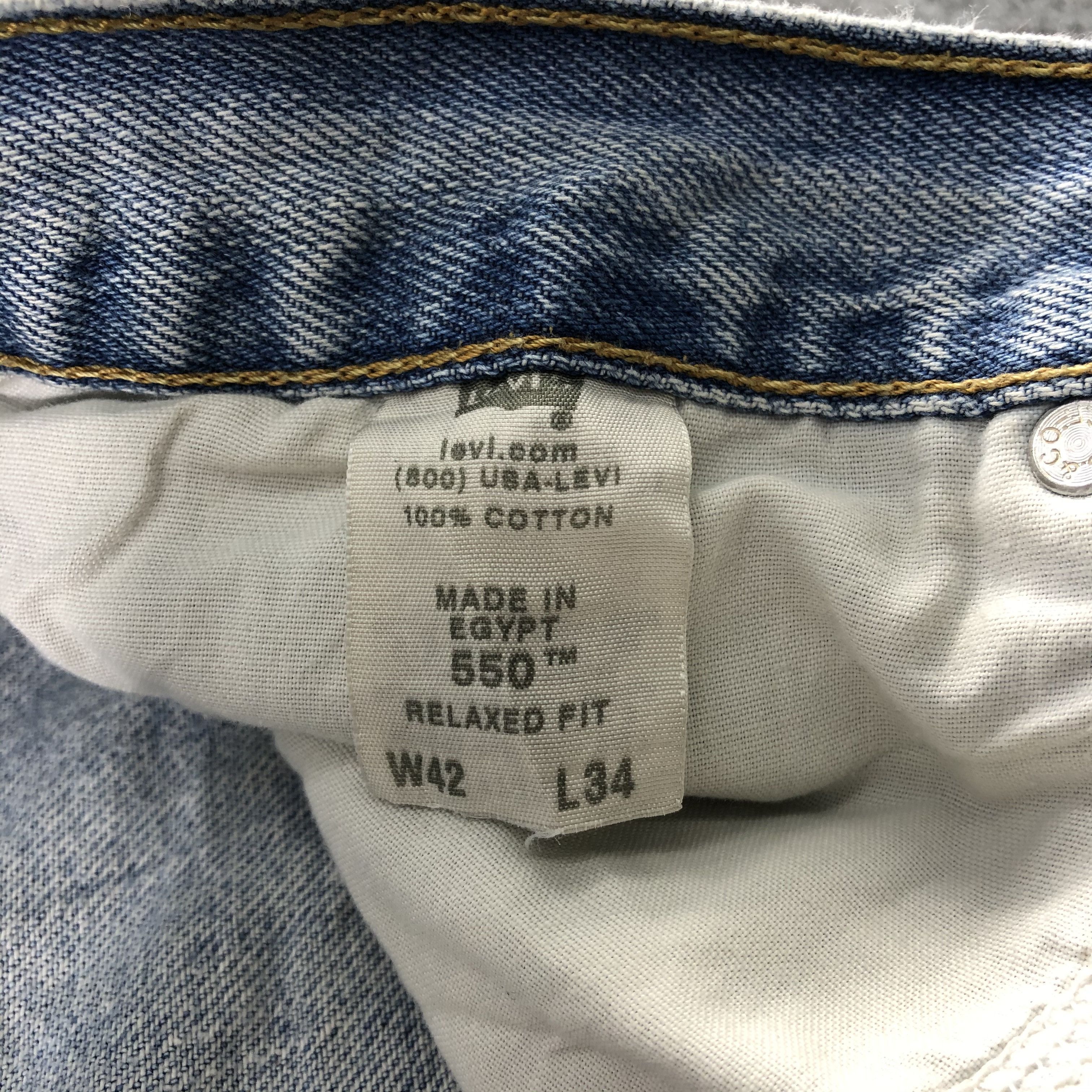 Levi's Vintage Light Wash Levis 550 Jeans-J1256 Size US 41 - 11 Thumbnail
