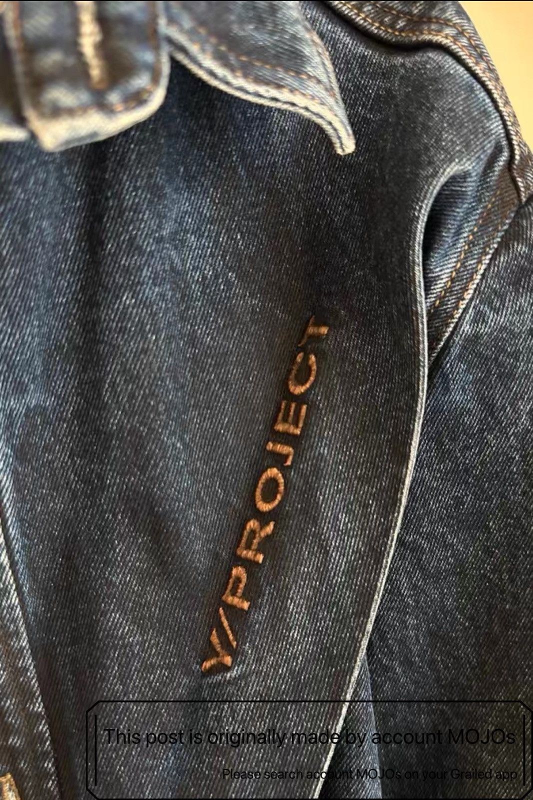 Y/Project Sz XS Y/Project Oversized Denim Jacket mojos1616 Size US XS / EU 42 / 0 - 4 Thumbnail