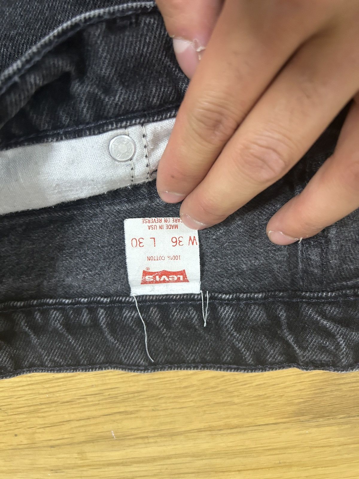 Levi's Vintage orange tab Black Levis Size US 34 / EU 50 - 3 Thumbnail