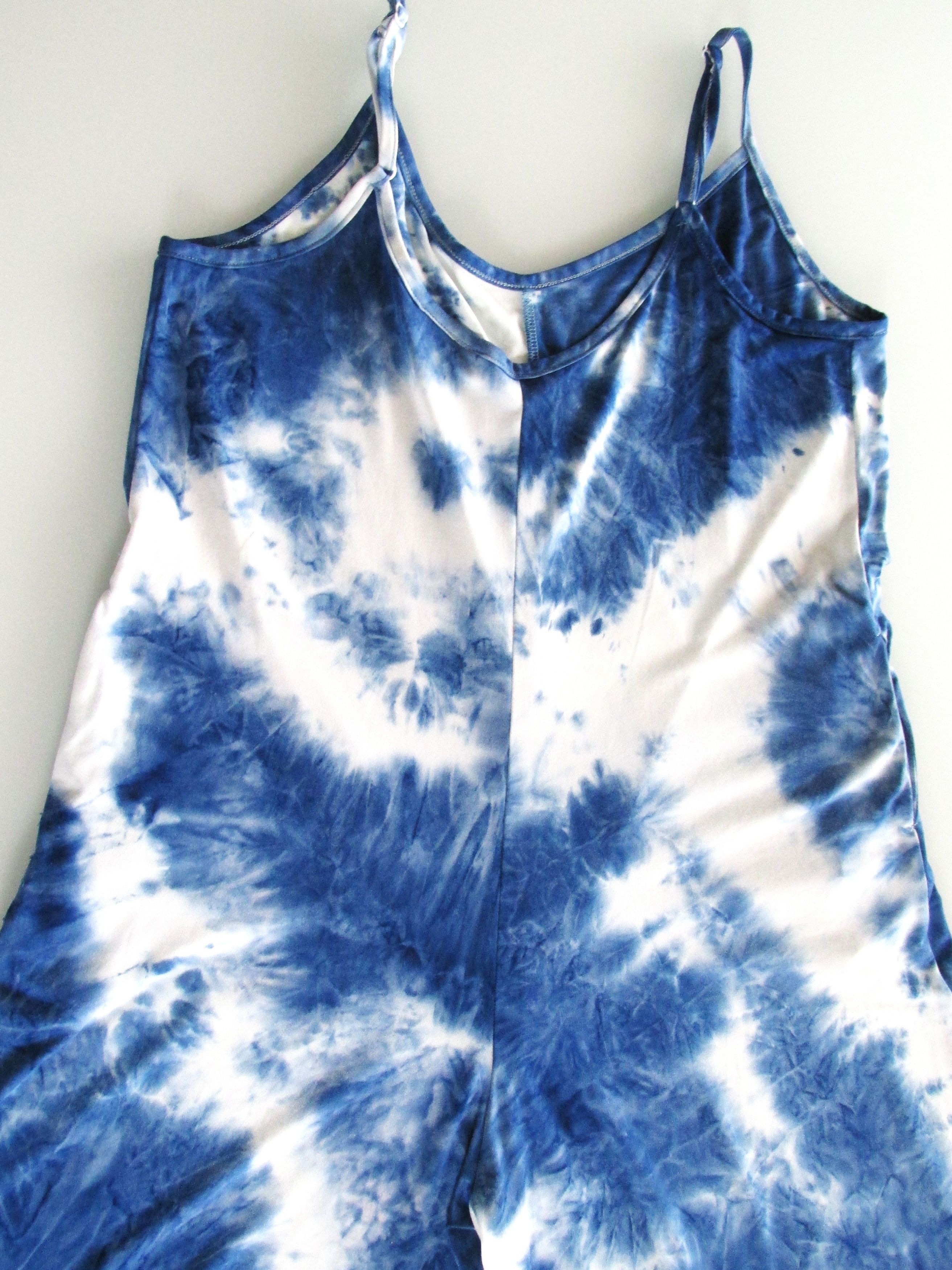Other J. Valdi Tie Dye Knit Jumpsuit/Cover Up Size Medium Size 22" - 2 Thumbnail