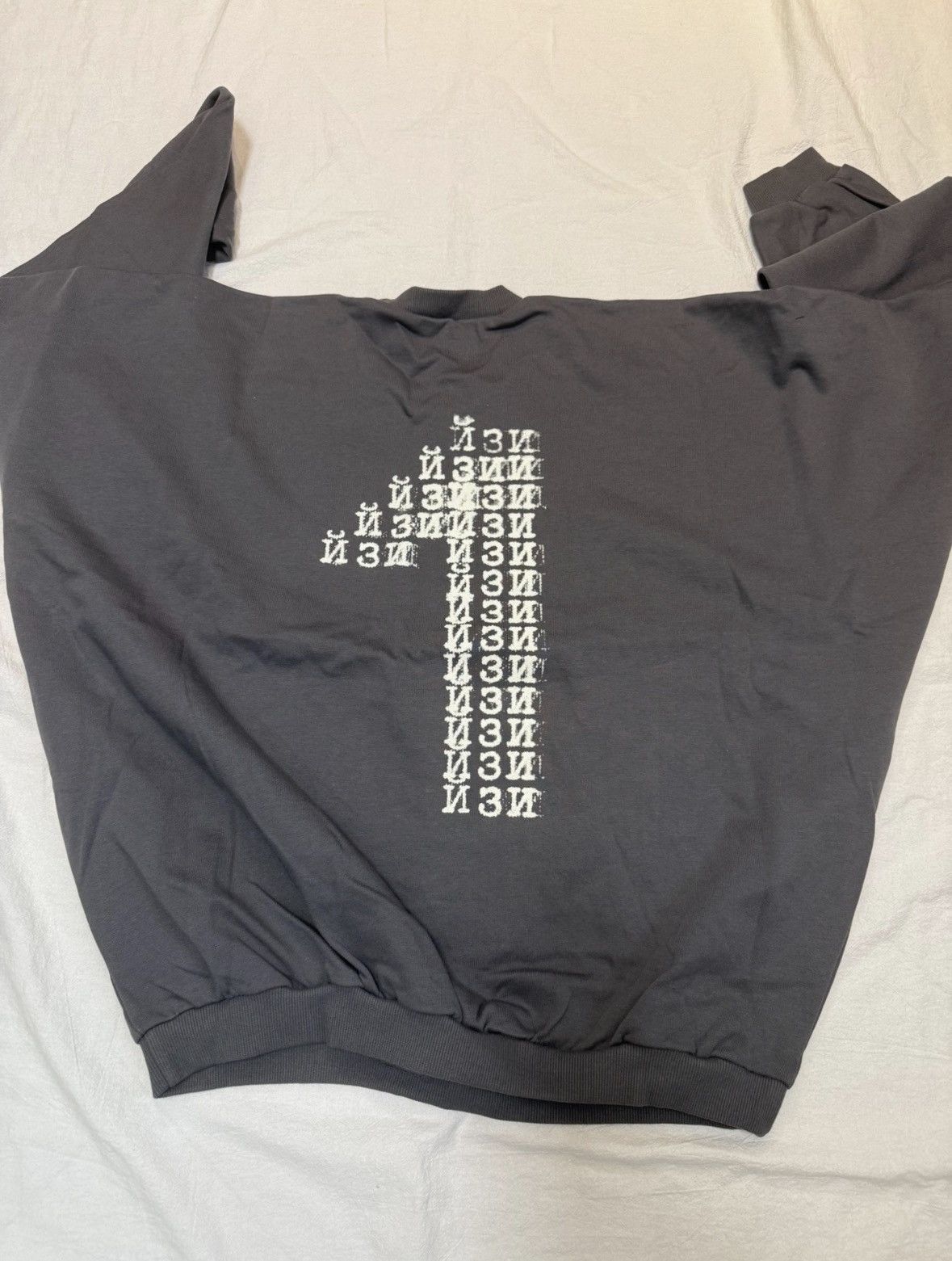 Yeezy YZY gosha font sweatshirt Size US XL / EU 56 / 4 - 2 Thumbnail