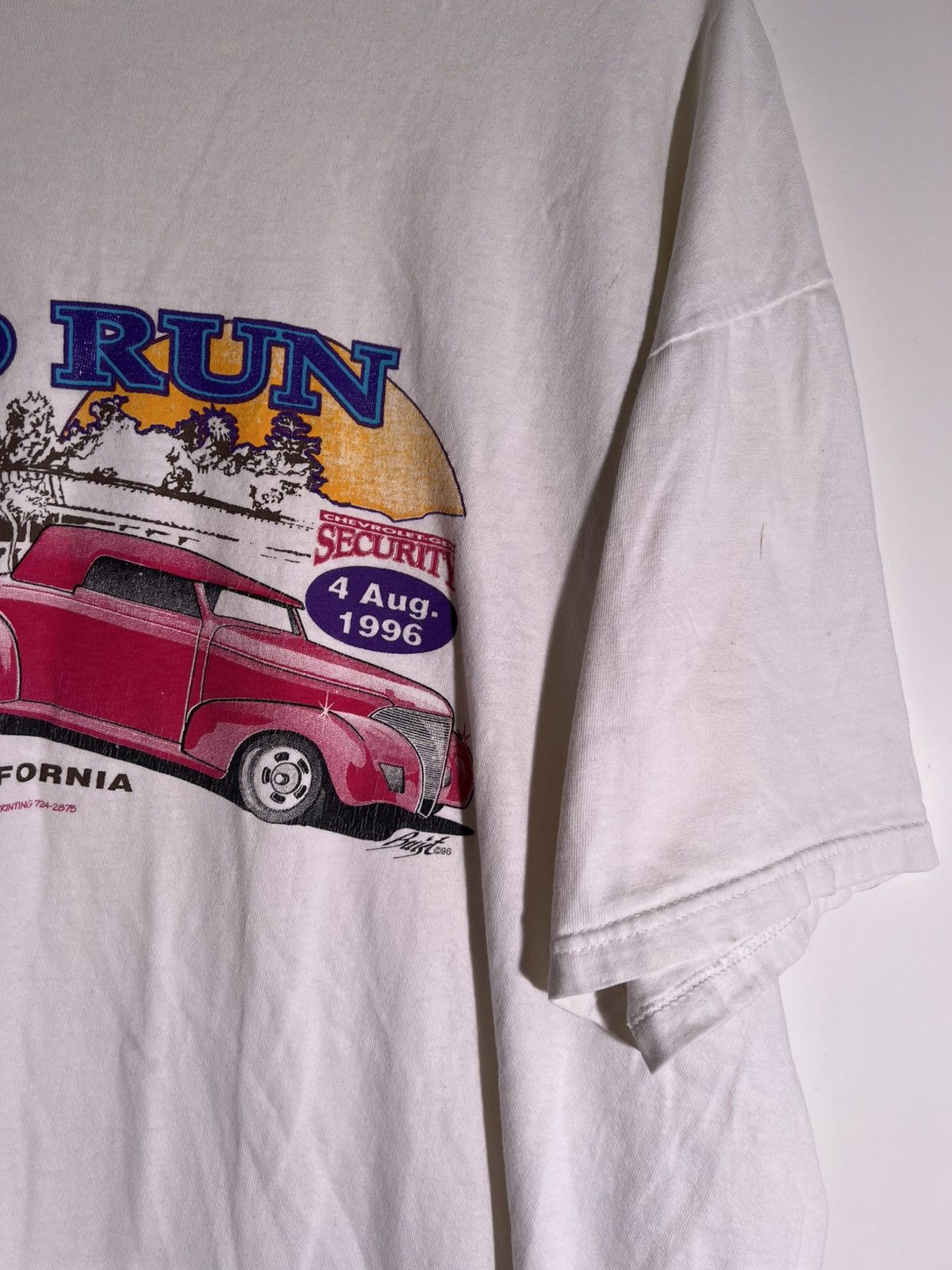 Vintage 90’s 2000’s Y2K VTG Vintage Rod Run Vista Cars Retro T Shirt Size US XXL / EU 58 / 5 - 6 Thumbnail
